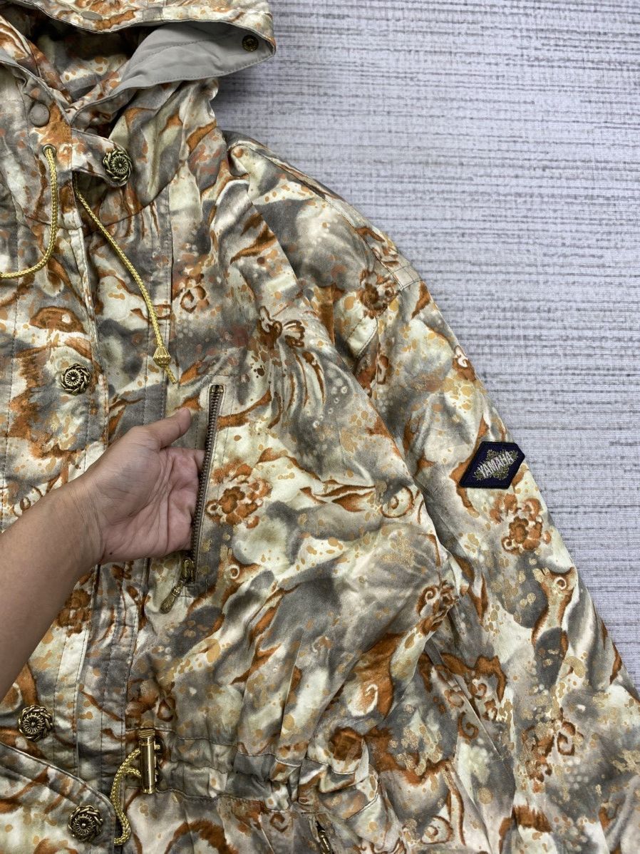 Vintage × Yamaha Vintage 90s Yamaha Full Printed Ski Zipper Hodie Jacket Size L / US 10 / IT 46 - 7 Thumbnail