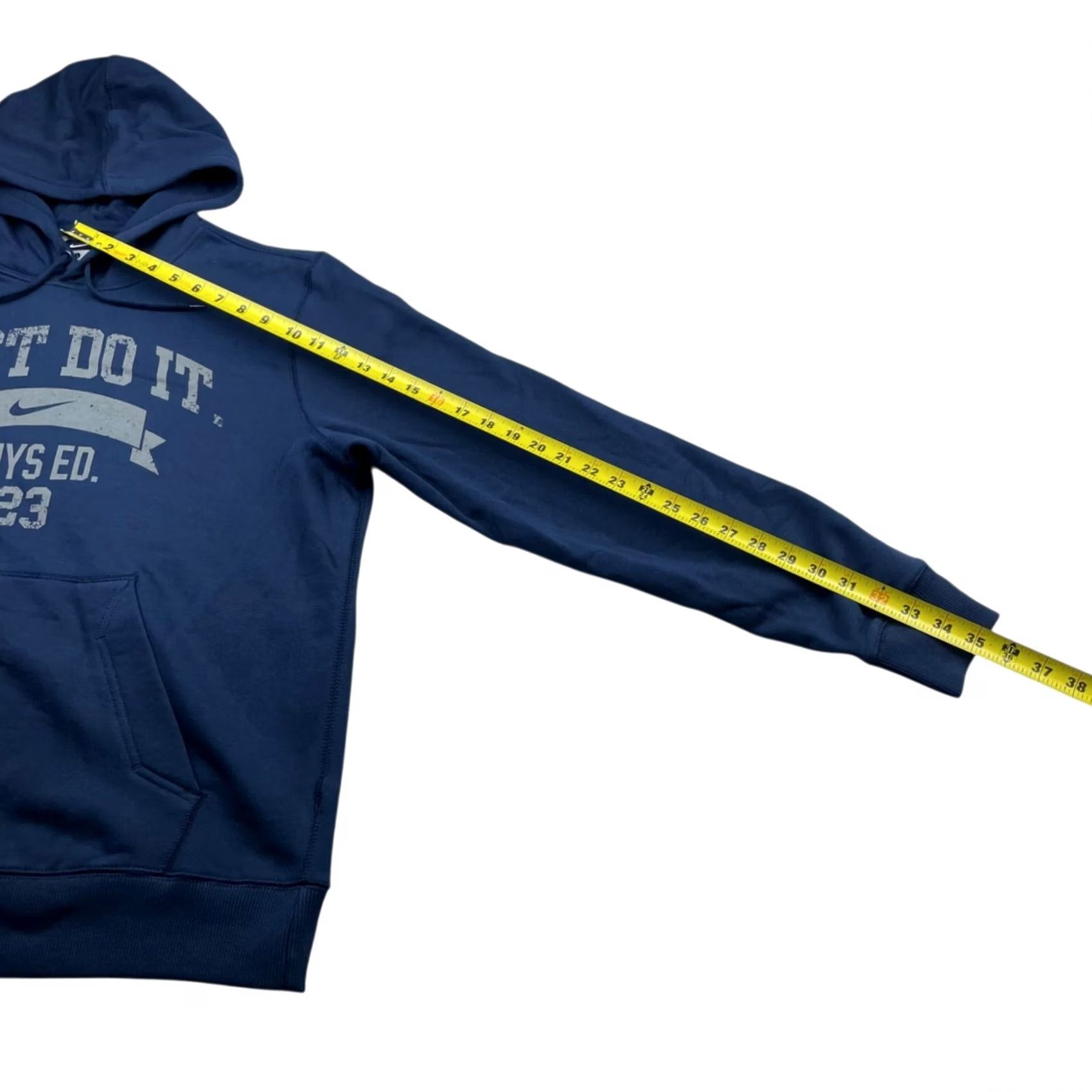 Nike Nike Mens Just Do It Phys Ed Pullover Hoodie Navy Blue Large Size US L / EU 52-54 / 3 - 5 Thumbnail
