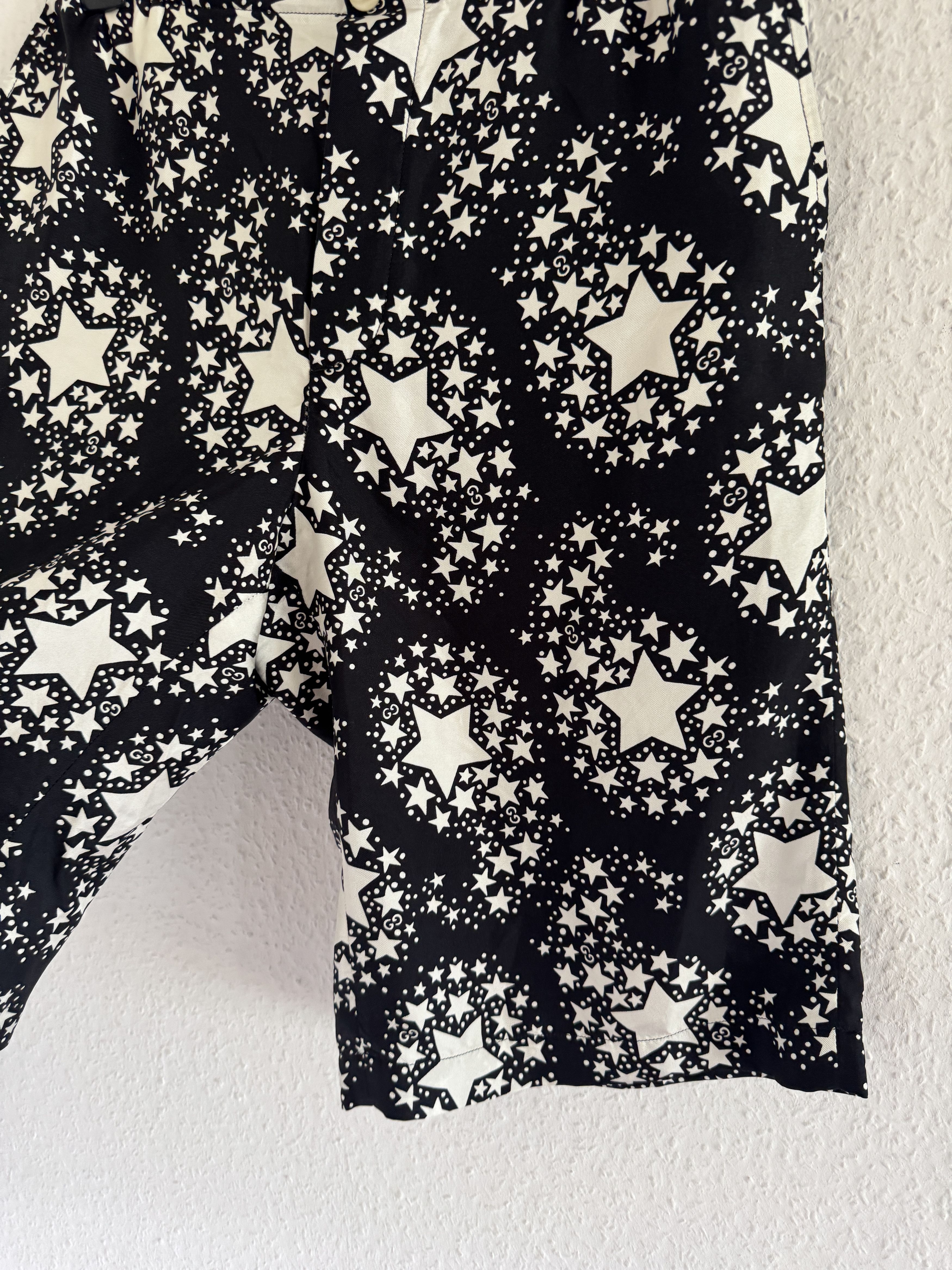 Gucci GG Star Monogram Silk Shorts Size US 28 / EU 44 - 6 Thumbnail