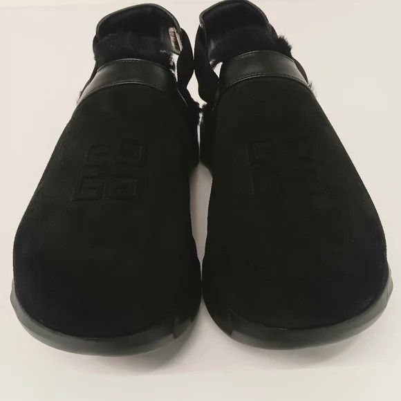 Givenchy Givenchy Marshmallow Hoya Shearling-Lined Suede Mules - EU44 Size US 11 / EU 44 - 2 Thumbnail