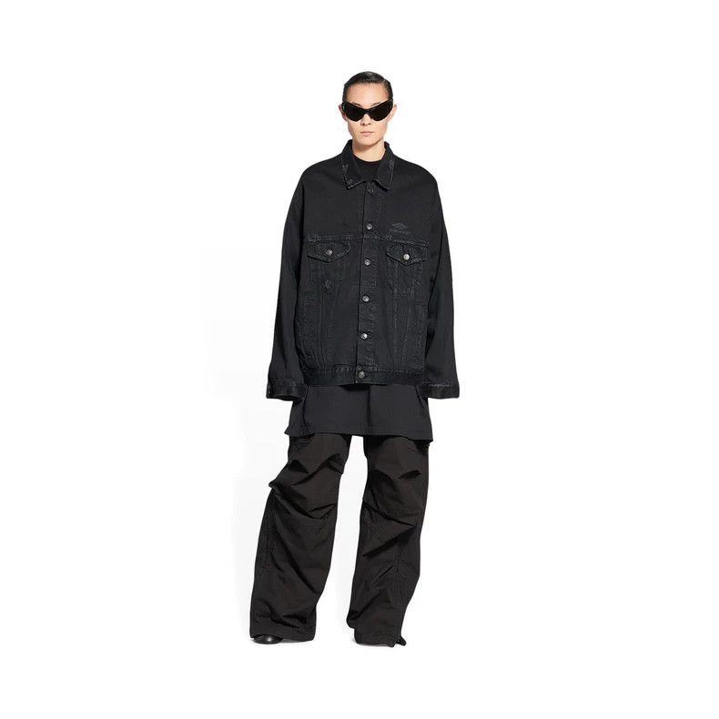 Balenciaga Balenciaga FW22 3 B SPORTS ICON embroidered logo denim jack Size US S / EU 44-46 / 1 - 9 Thumbnail
