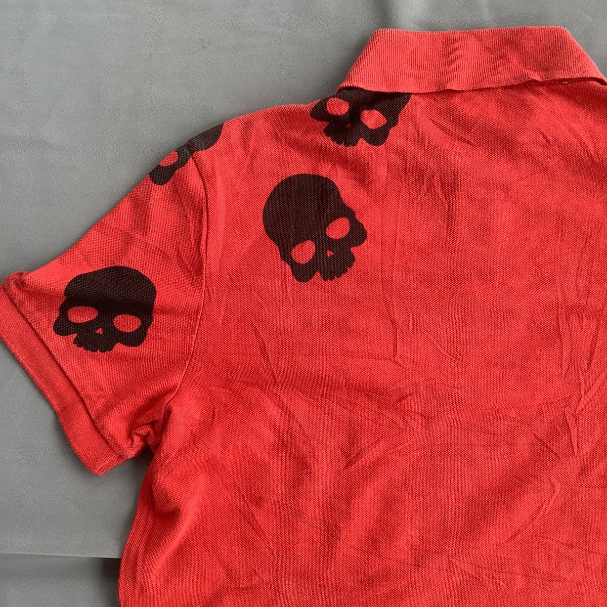 HYDROGEN Hydrogen Y2K Skull Polo Shirt Like If6w9 Style Size US L / EU 52-54 / 3 - 9 Thumbnail