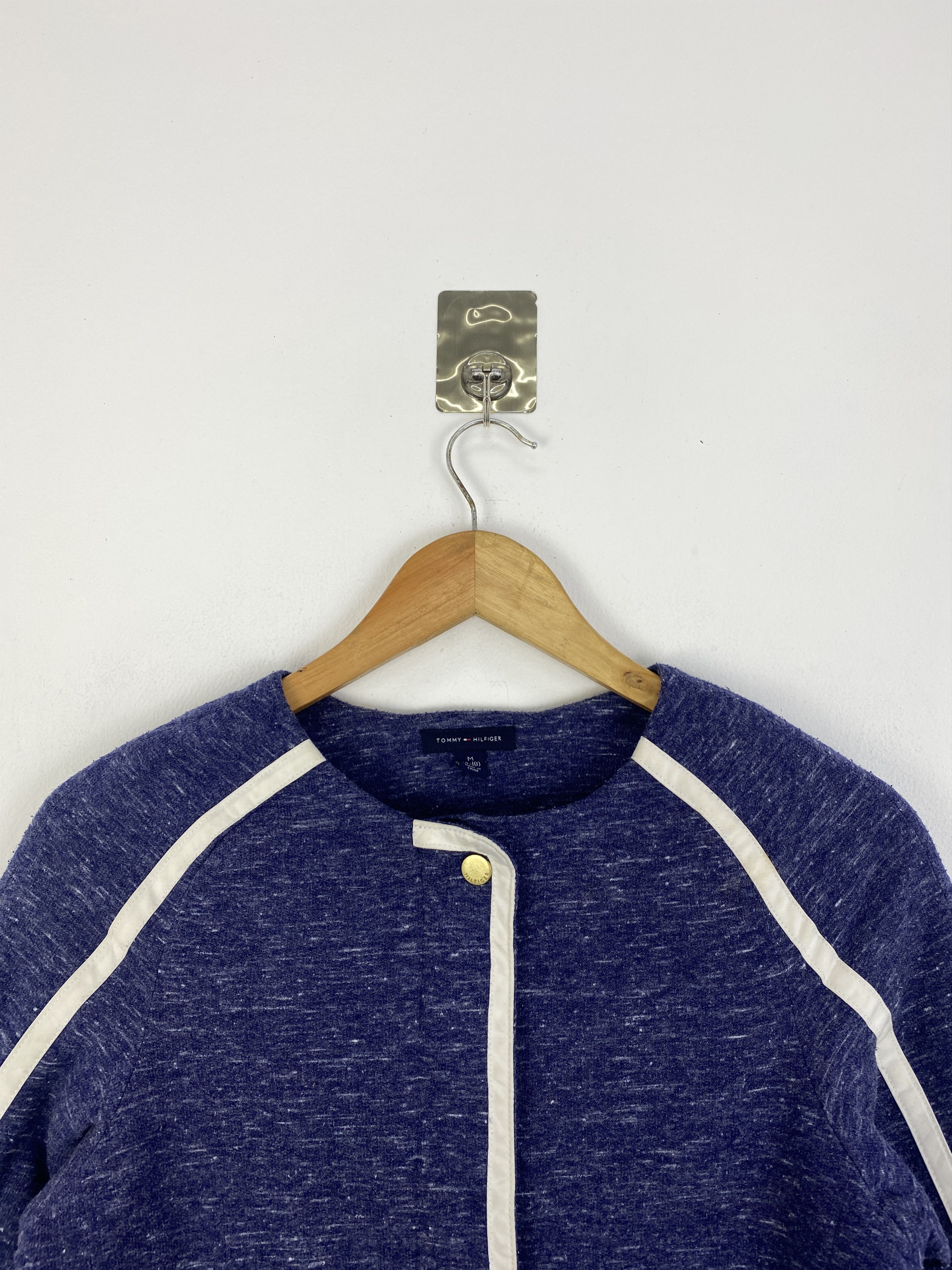 Tommy Hilfiger Vtg Tommy Hilfiger Knit Blazers with white trim JA0192 Size US M / EU 48-50 / 2 - 3 Thumbnail