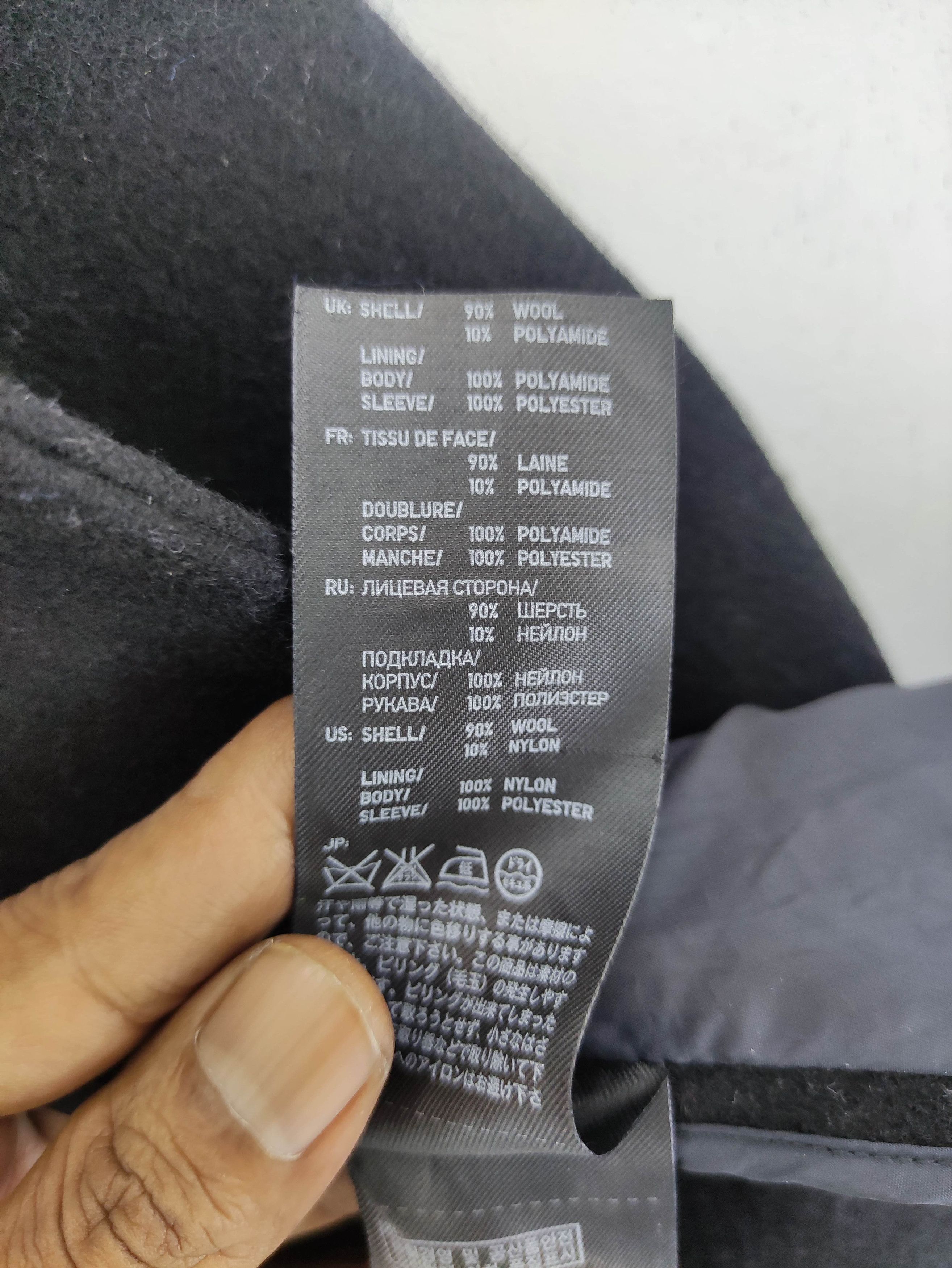 Jil Sander × Uniqlo Jil Sander Uniqlo Wool Coat Black Jacket Size XS / US 0-2 / IT 36-38 - 5 Thumbnail