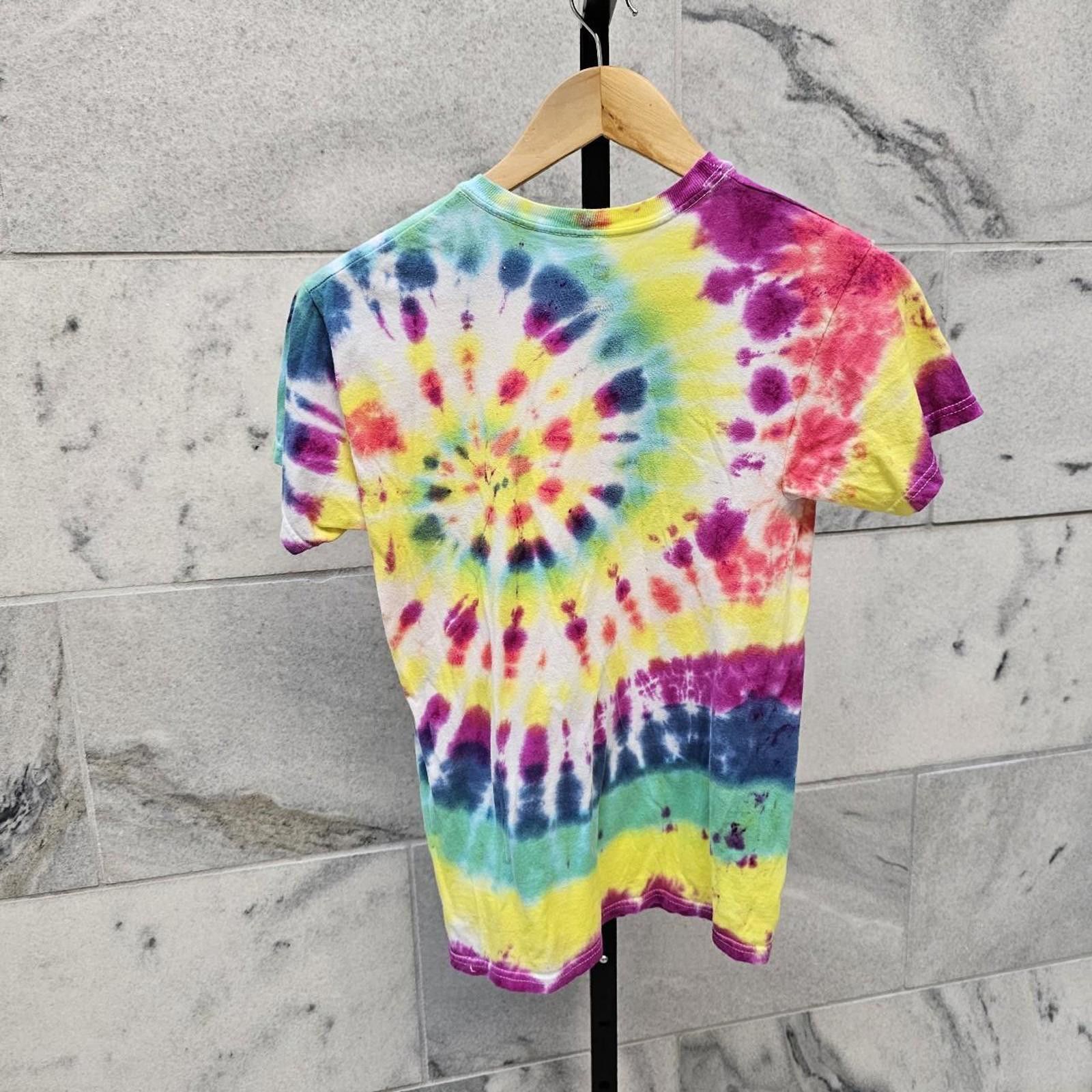 Hanes Hanes Small Tie-Dye Handmade Multicolored T-shirt Size S / US 4 / IT 40 - 2 Thumbnail