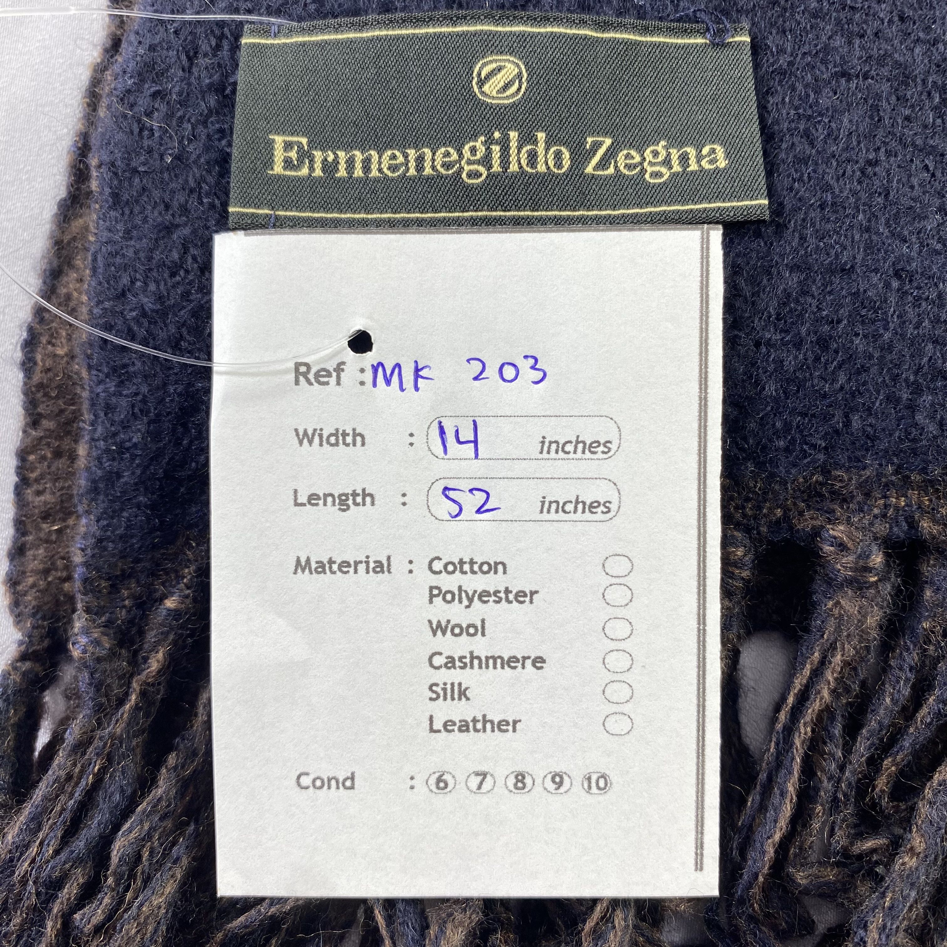 Ermenegildo Zegna Ermenegildo Zegna Scarf Neck Wrap Wool Muffler Size ONE SIZE - 5 Thumbnail