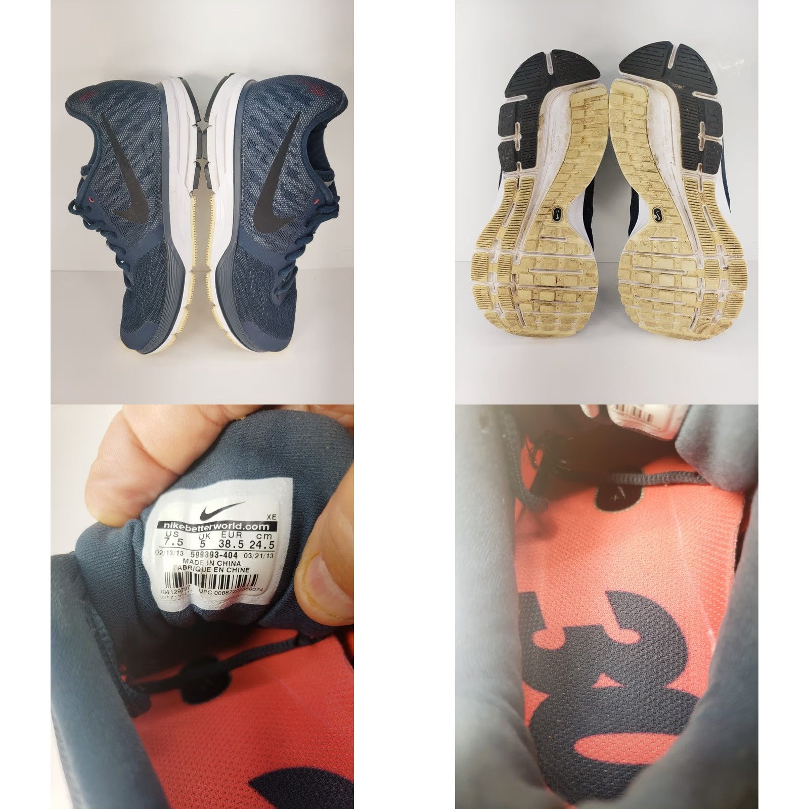 Nike Nike Air Pegasus 30 Shield H2O Repel Indigo Blue WOMEN'S 7.5 Shoes Athletic Sneaker Nike Air zoom Pegasus 30 Womens 7.5 Indigo Blue Size US 8 / IT 38 - 8 Thumbnail