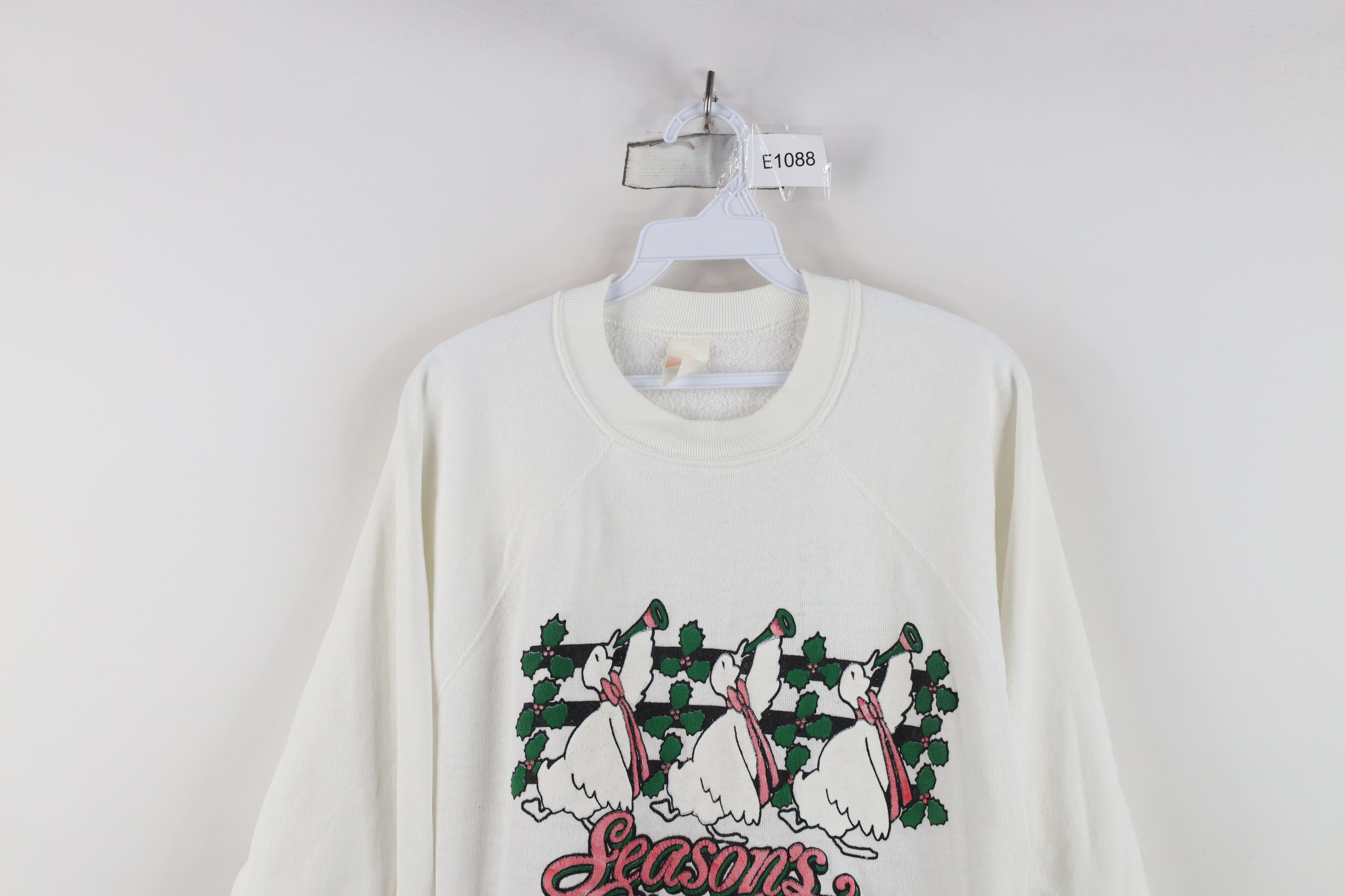 Vintage Vintage 70s 80s Streetwear Seasons Greetings Sweatshirt USA Size XL / US 12-14 / IT 48-50 - 2 Thumbnail