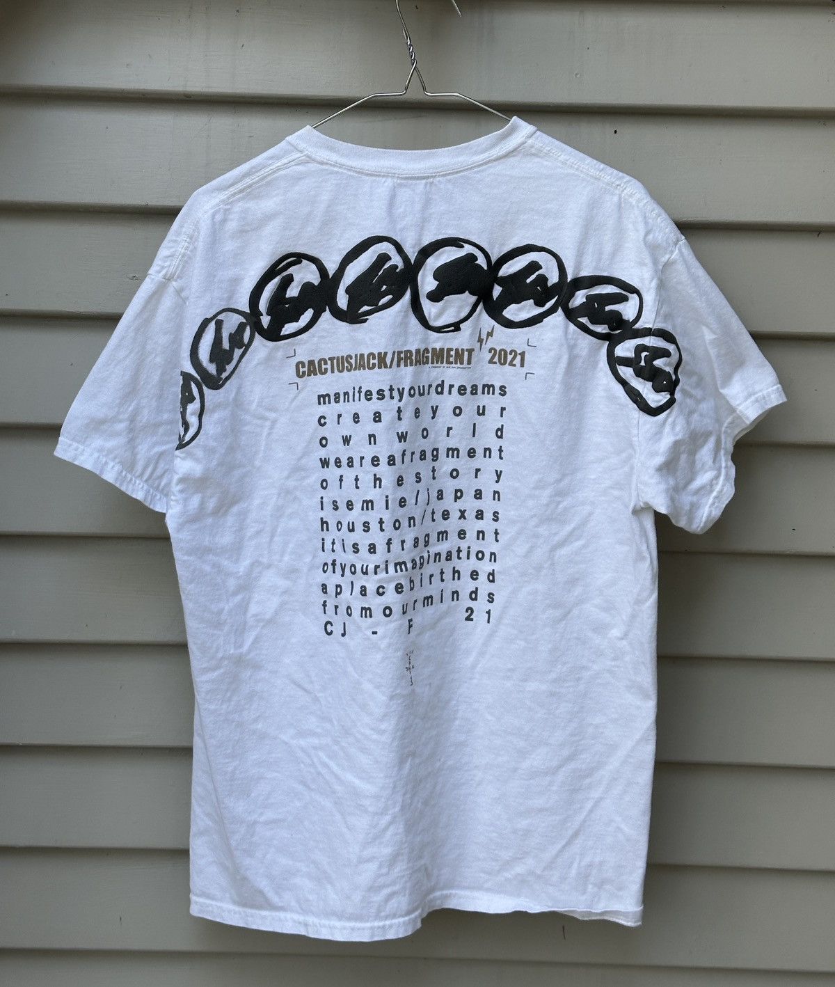 Fragment Design × Travis Scott Travis Scott Cactus Jack For Fragment Manifest T-shirt Size US M / EU 48-50 / 2 - 2 Thumbnail