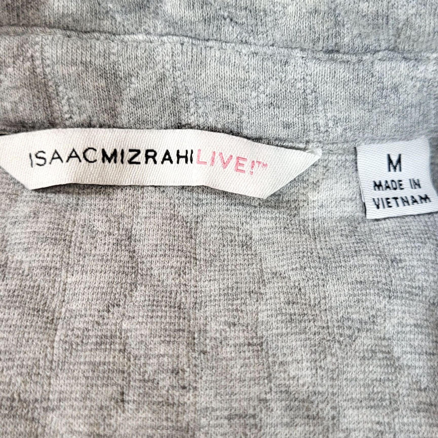 Isaac Mizrahi Isaac Mizrahi Jacket Gray Quilted Moto Women M Cotton Blend Zip Pockets Shirt? Size M / US 6-8 / IT 42-44 - 4 Thumbnail