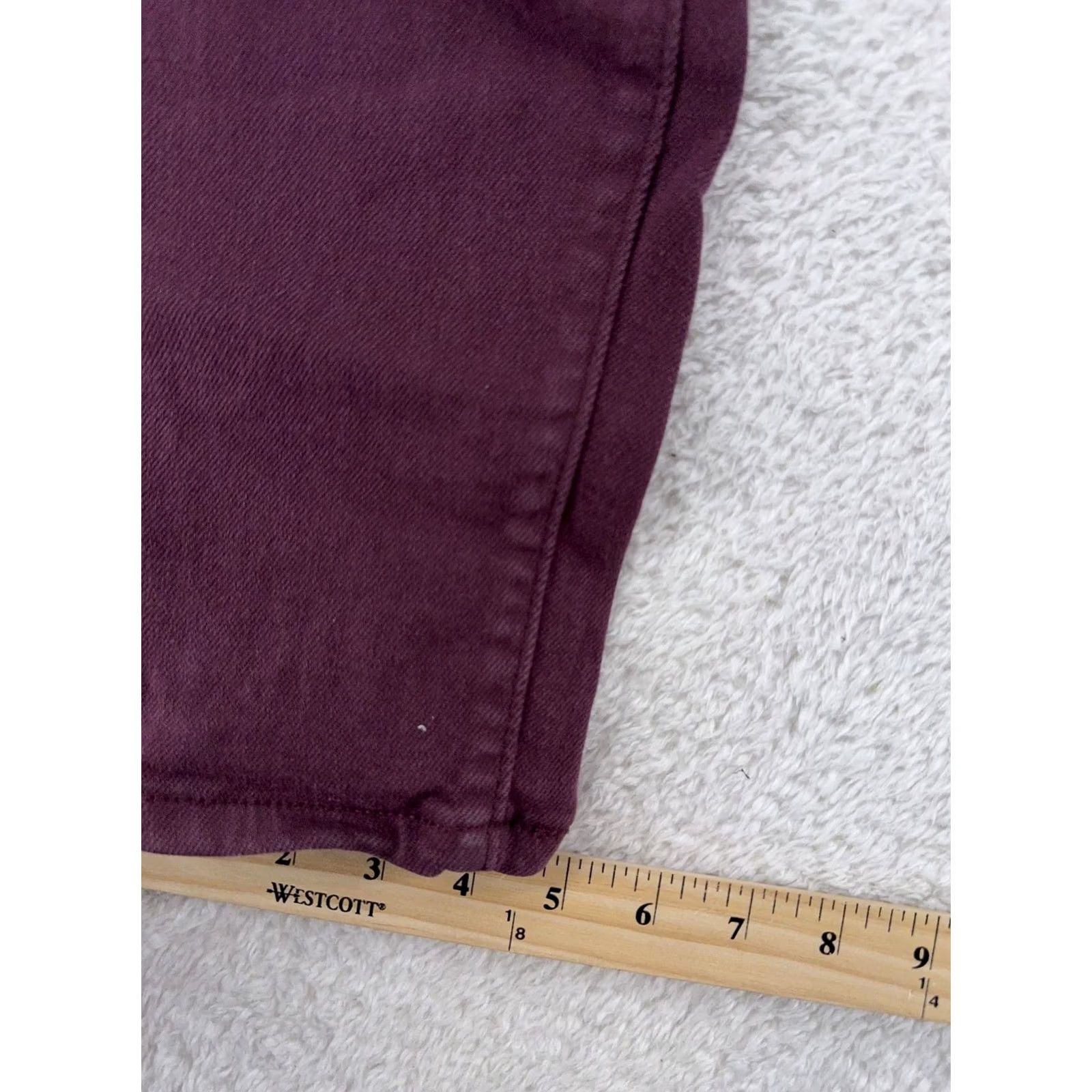 Levi's Levi's Legging Jeans Skinny 16W Purple Denim Mid Rise Pants 34x29 Womens Plus Stretch Cotton Spandex Size 38" / US 16 / IT 52 - 6 Thumbnail
