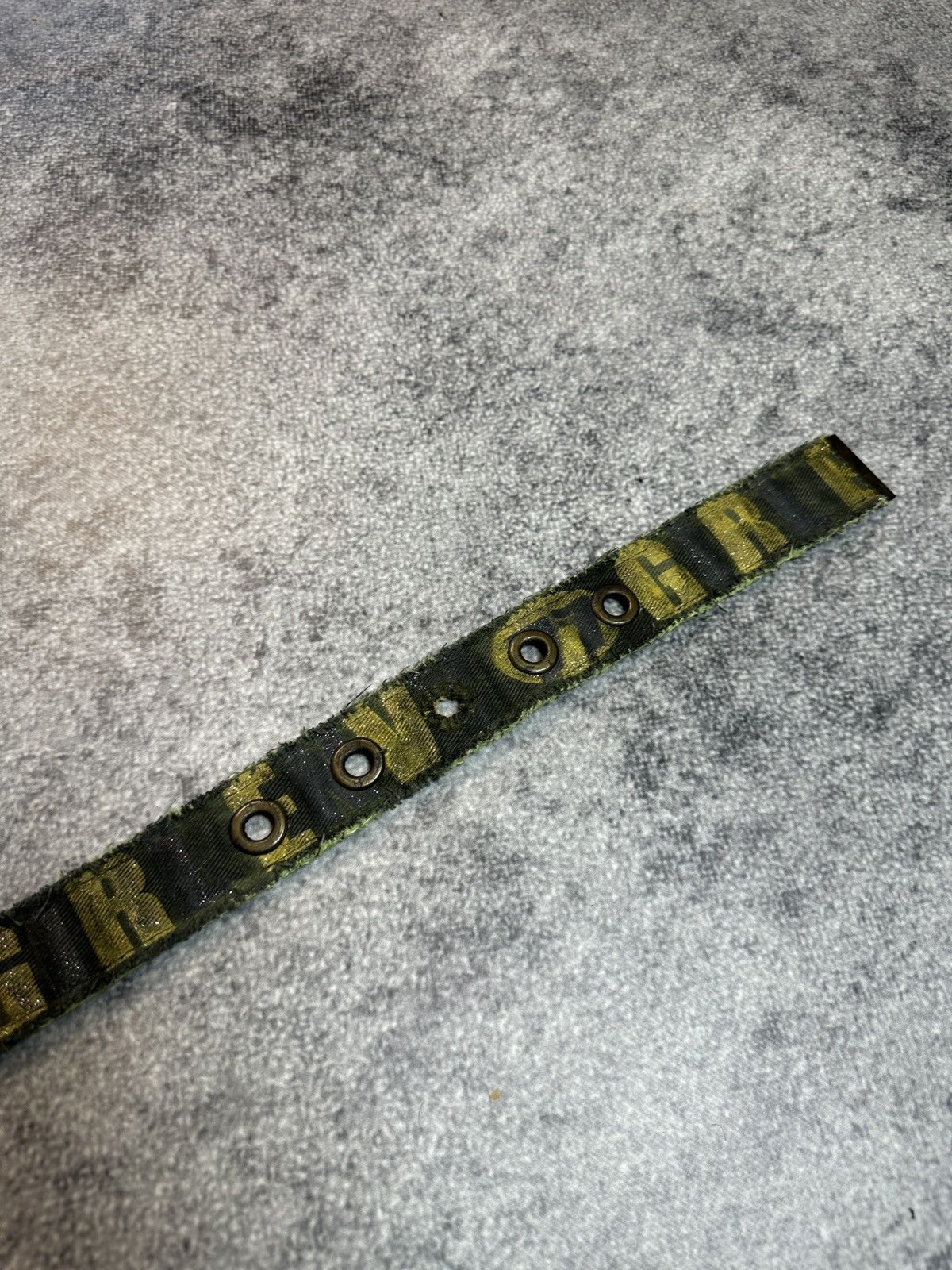 Designer Y2K Vintage Full Holes Cotton Distressed Belts USA Alt Rare Size ONE SIZE - 2 Thumbnail
