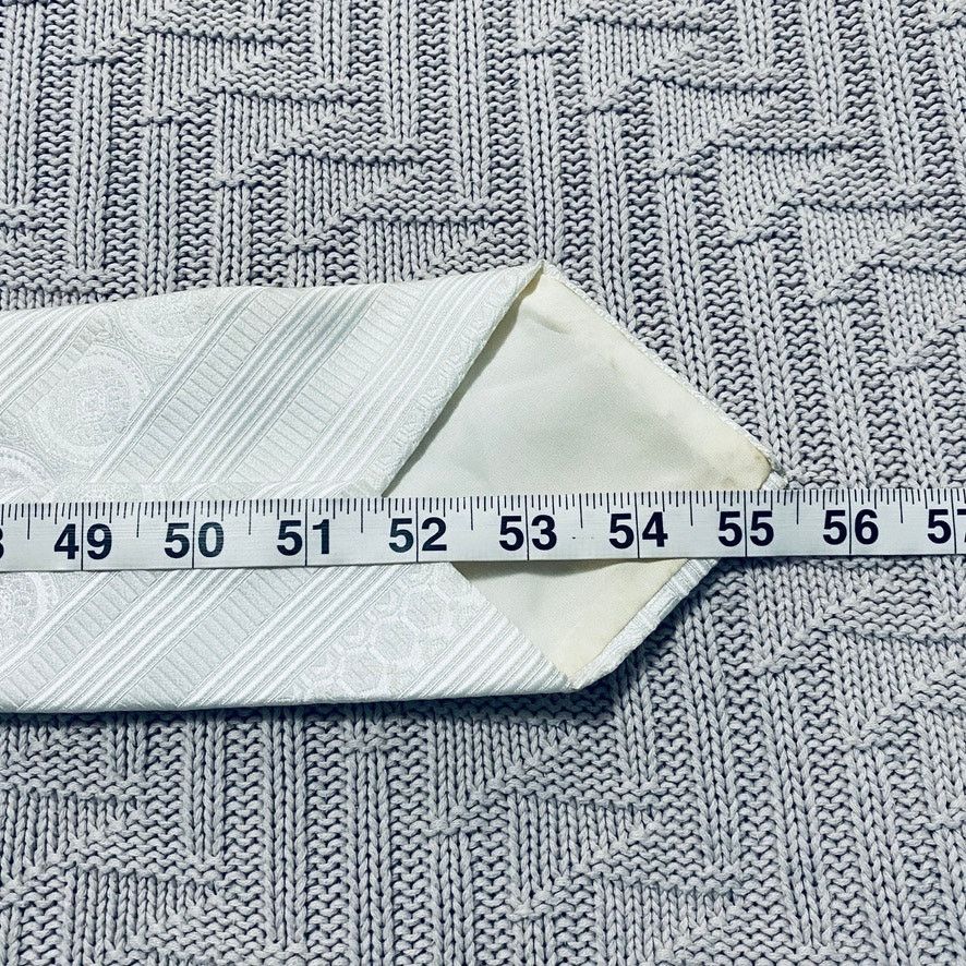 Vintage Vintage Gimbels white paisley tie Size ONE SIZE - 4 Thumbnail