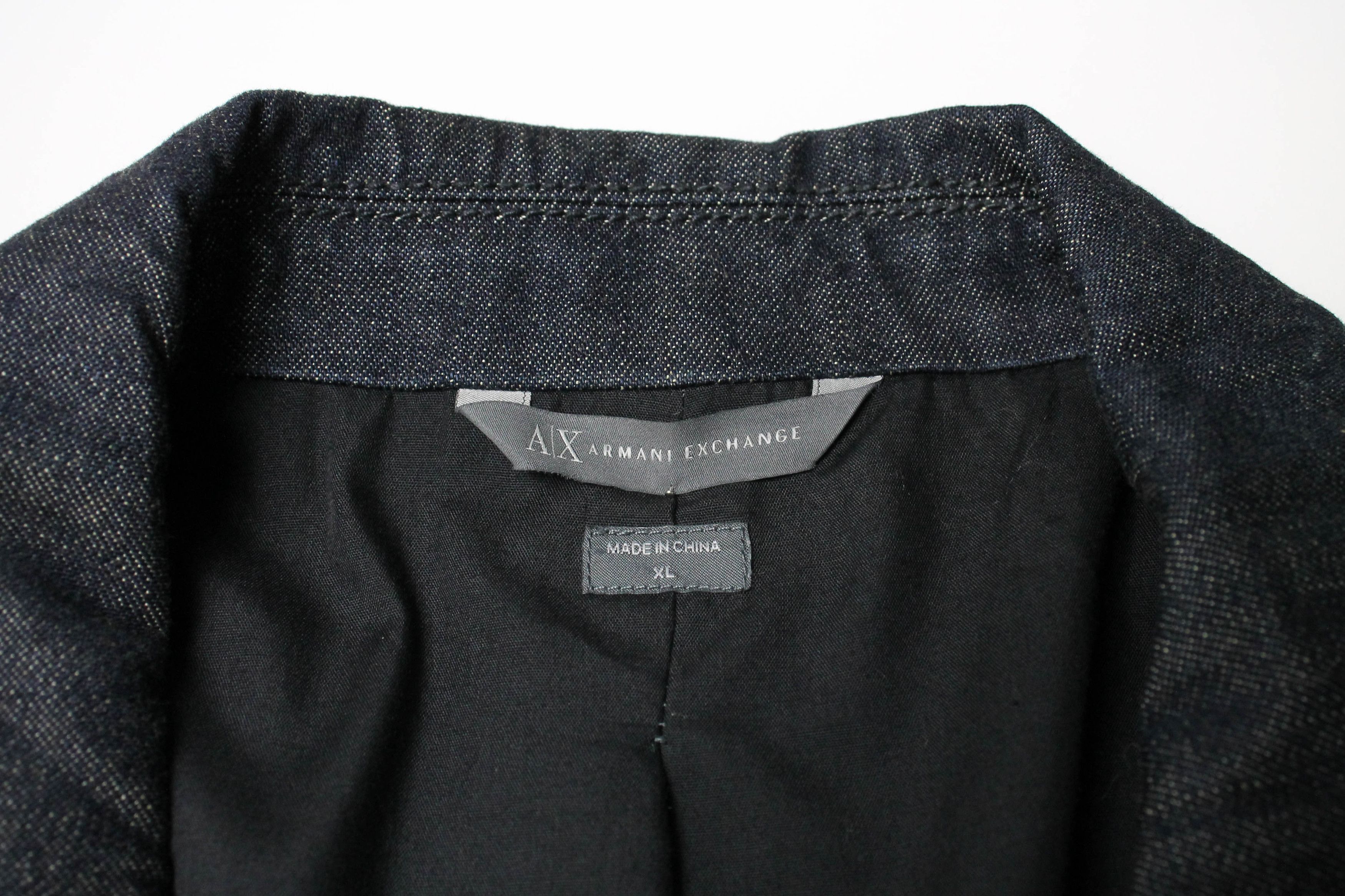 Armani Exchange ARMANI EXCHANGE Blazer Men's XL Single Breasted Notch Size 44R - 8 Thumbnail