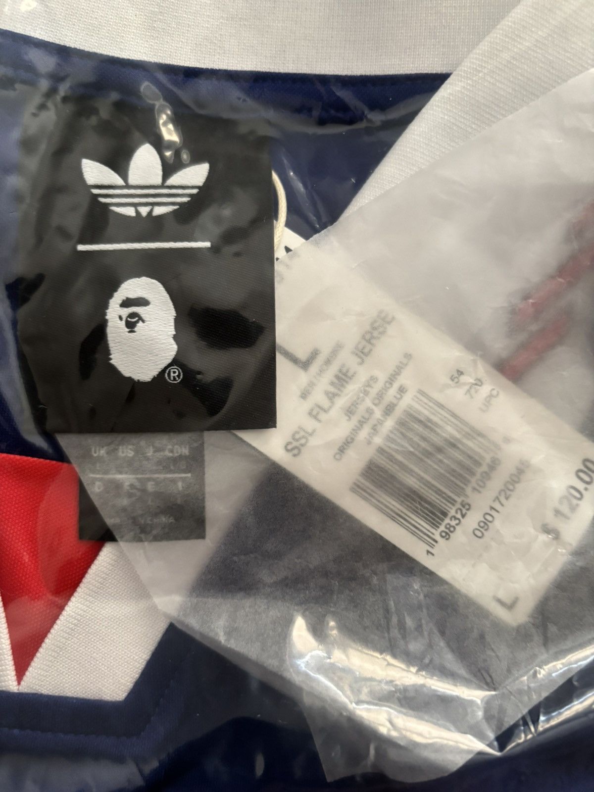 Adidas × Bape Adidas x Bape SSL Flame Jersey Size US L / EU 52-54 / 3 - 4 Thumbnail
