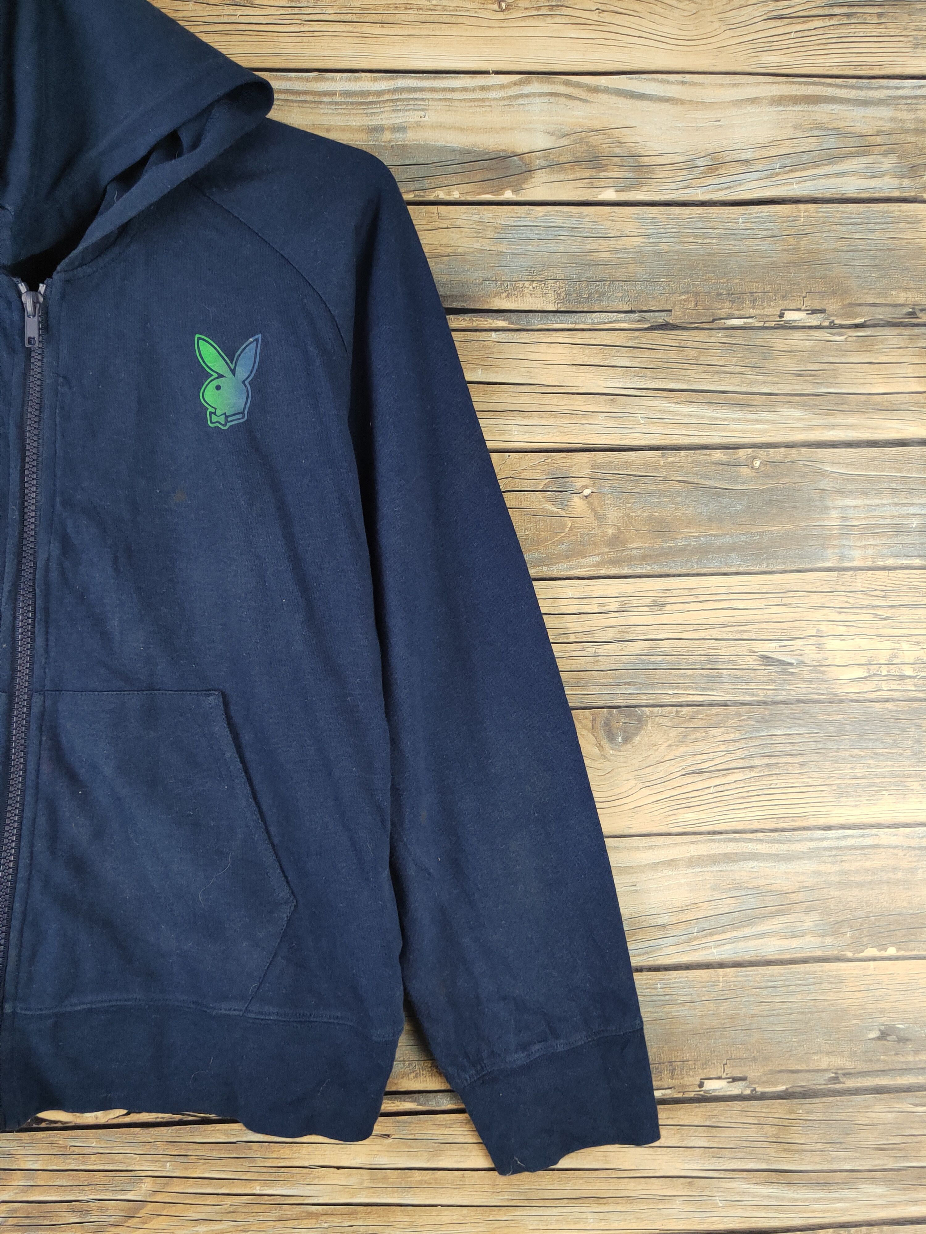 Playboy DL Playboy Navy Hoodie Sweaters #1400 Size M / US 6-8 / IT 42-44 - 6 Thumbnail