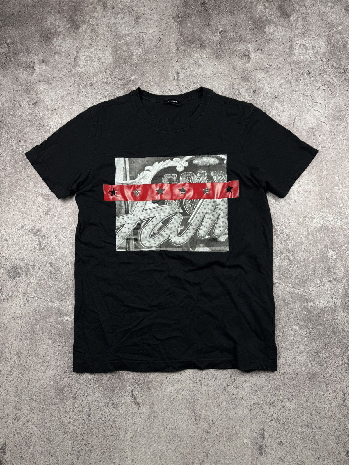 Diesel × Vintage Vintage Streetwear Diesel Only The Brave T-shirt Size US S / EU 44-46 / 1 - 1 Thumbnail