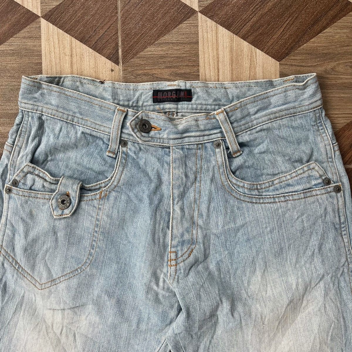 If Six Was Nine × Le Grande Bleu (L.G.B.) × Morgan Homme Morgan Homme Flared Bondage Pants Size US 31 - 4 Thumbnail