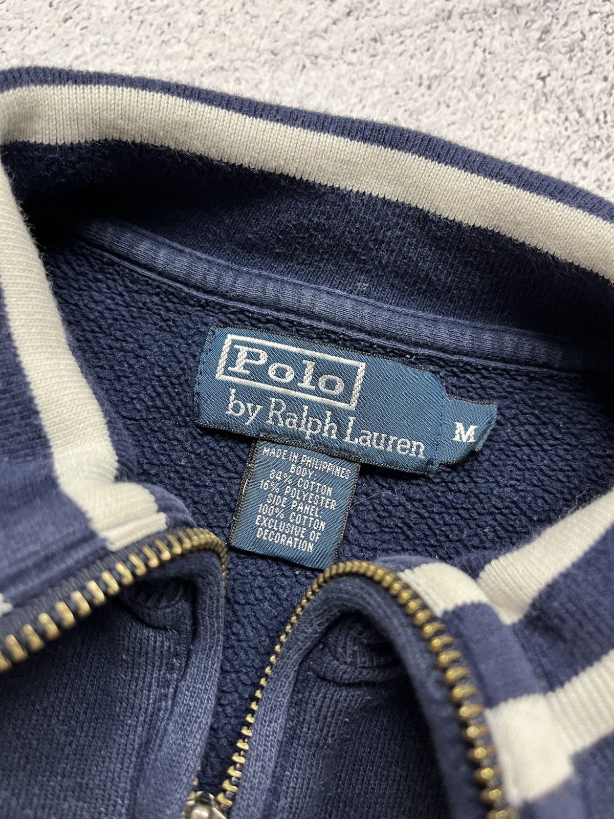 Polo Ralph Lauren 💥 Vintage Polo Ralph Lauren Pwing Stadium Sweater Halfzip Size US M / EU 48-50 / 2 - 10 Thumbnail