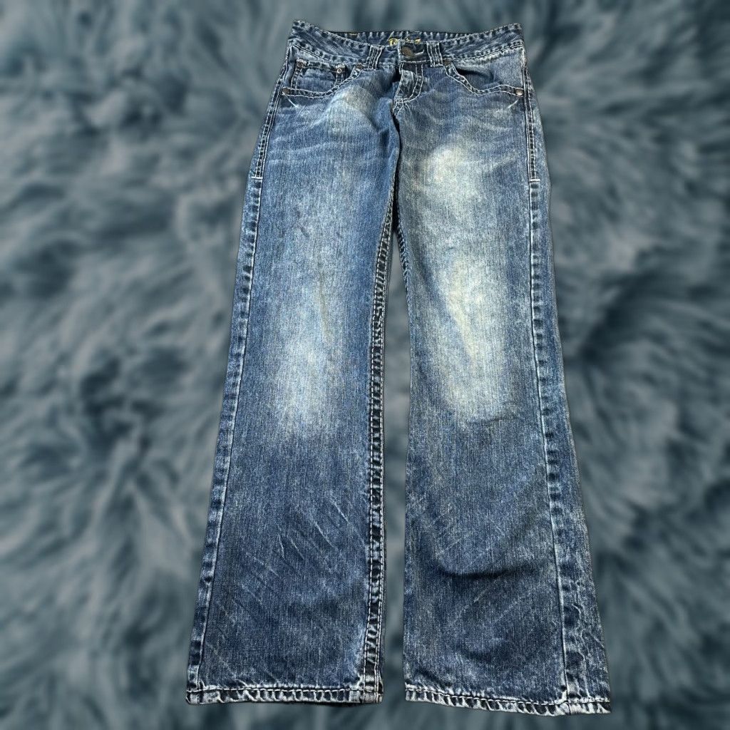 Wrangler Wrangler Jeans Mens 30x32 Blue Denim Bootcut Relaxed 5-Pocket Belt Loops Cowboy 90s Rock 47 Vintage: No Size US 30 / EU 46 - 1 Thumbnail