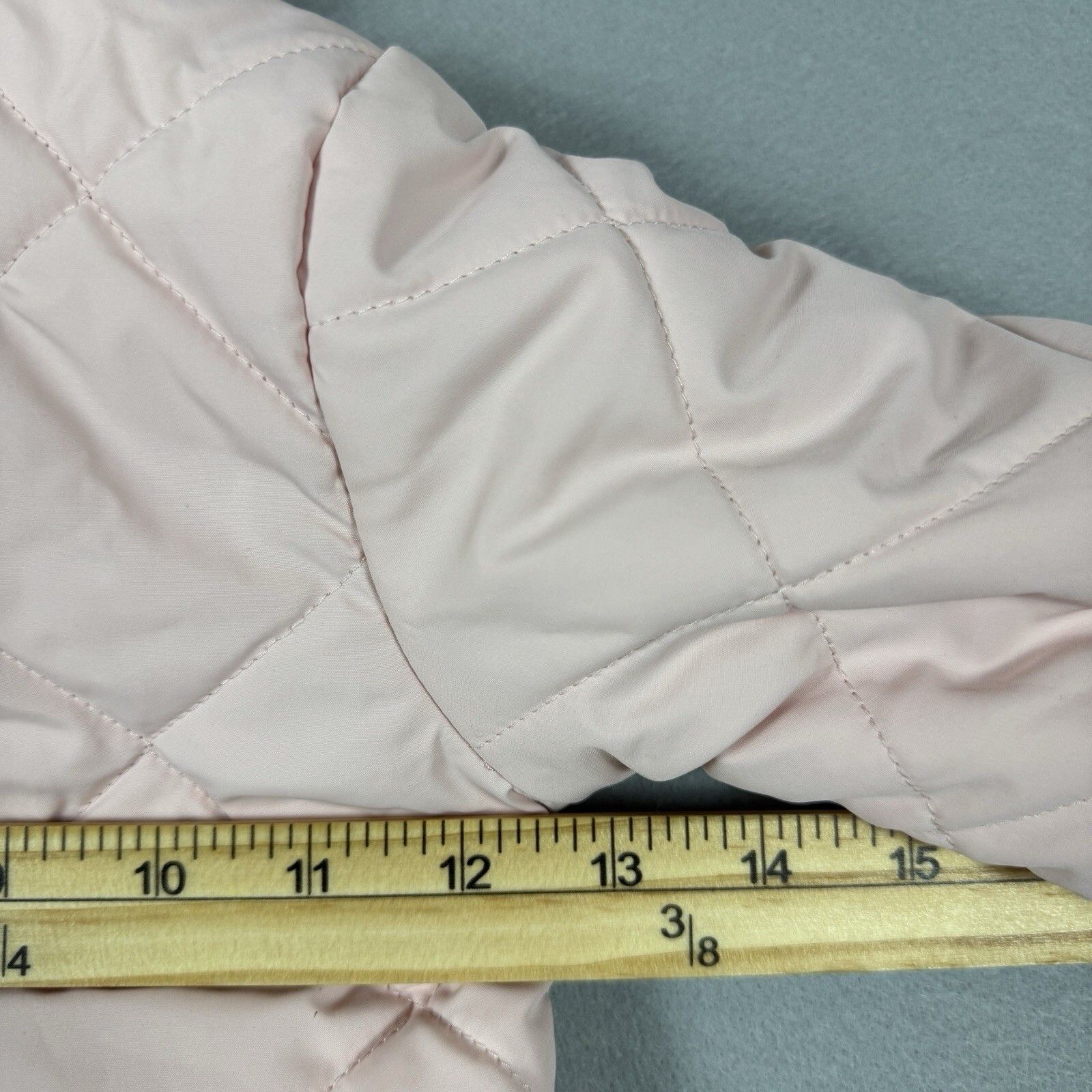H&M H&M Baby 12-18Mon Pink Hooded Puffer Jacket Fall/Winter Size US XXS / EU 40 - 3 Thumbnail
