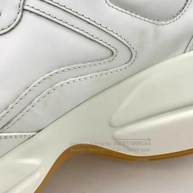 Gucci Gucci White logo letter lace-up sneakers dad shoes Size US 7.5 / IT 37.5 - 9 Thumbnail