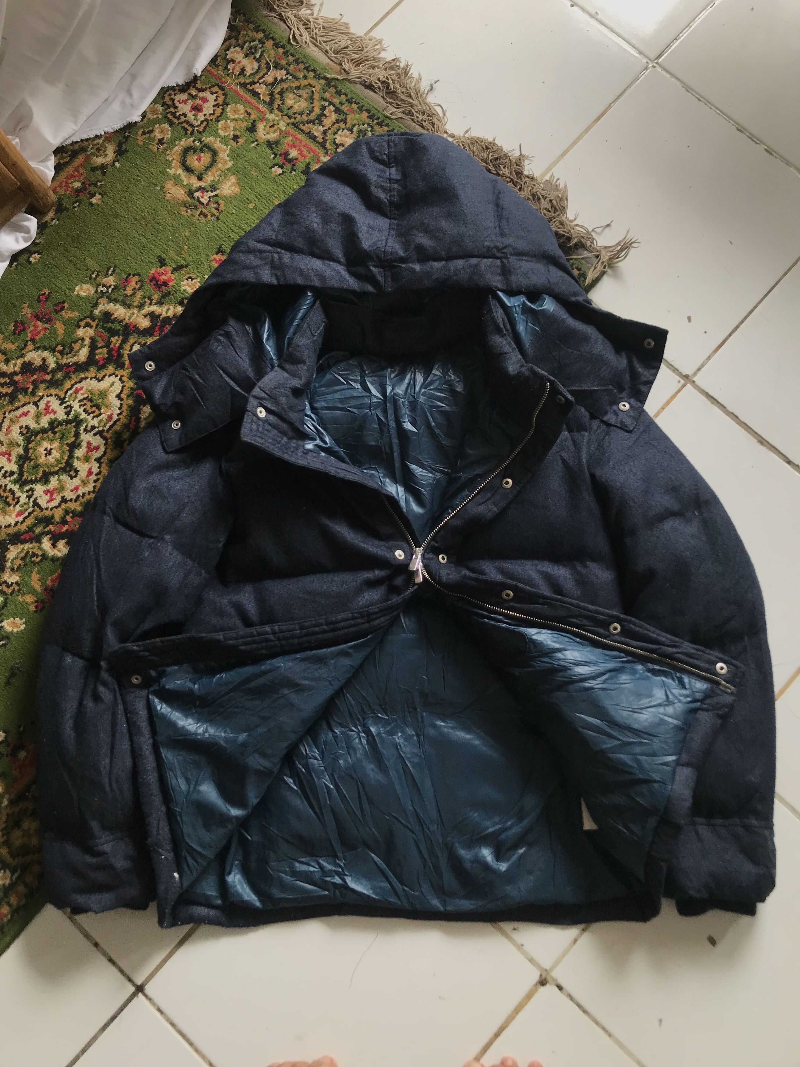 ABAHOUSE ABAHOUSE Japanese Puffer Zipper Snap Button Hoodie Jacket Size US M / EU 48-50 / 2 - 2 Thumbnail