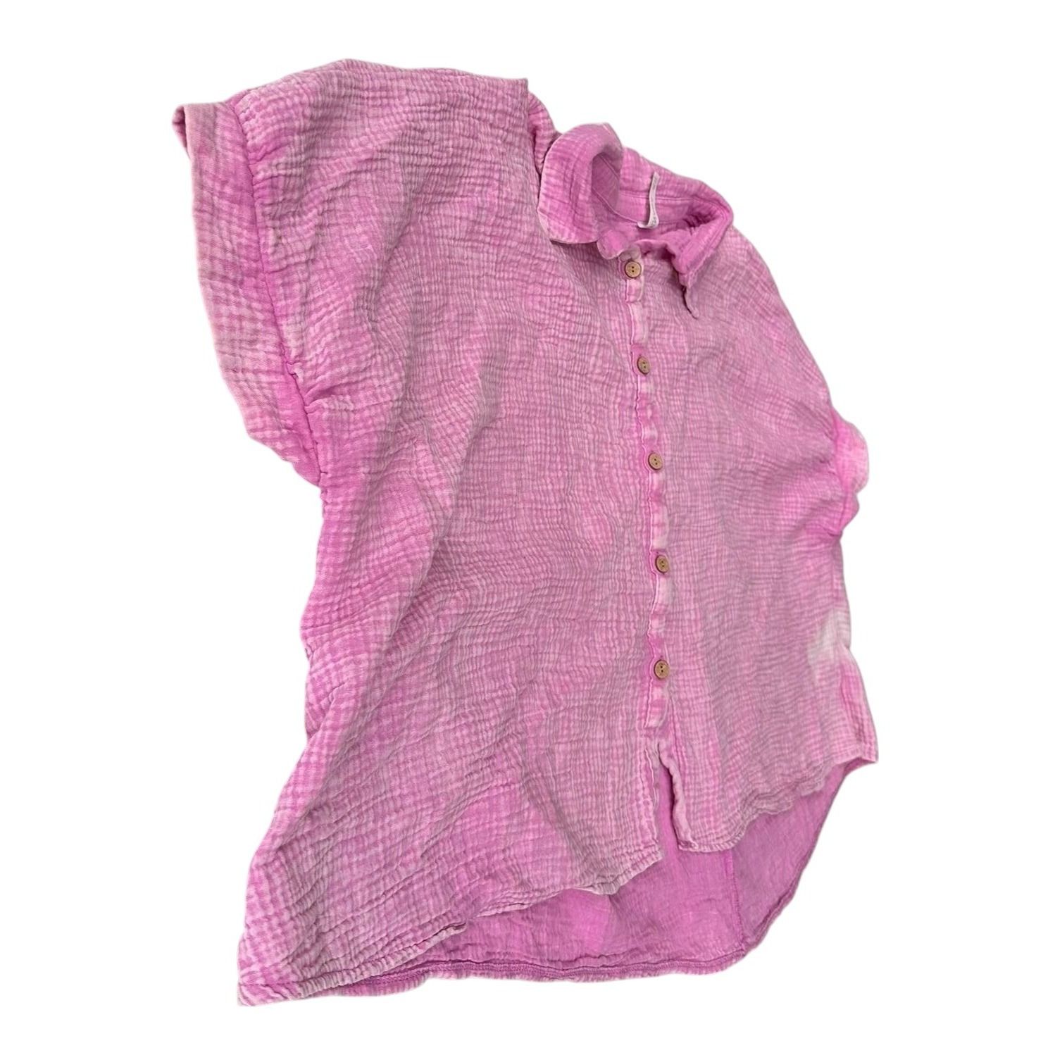 Other Zanana Hi Low Gauge Shirt Sz L XL Lilac Pink Distressed Butt Size XL / US 12-14 / IT 48-50 - 3 Thumbnail
