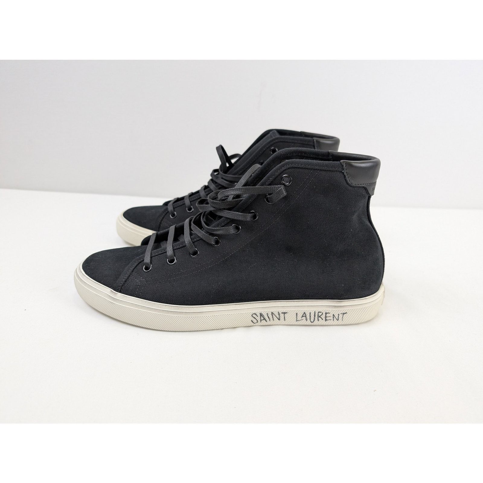 Saint Laurent Paris o1rshd1 High Top Sneakers in Black 44 Size US 11 / EU 44 - 11 Thumbnail