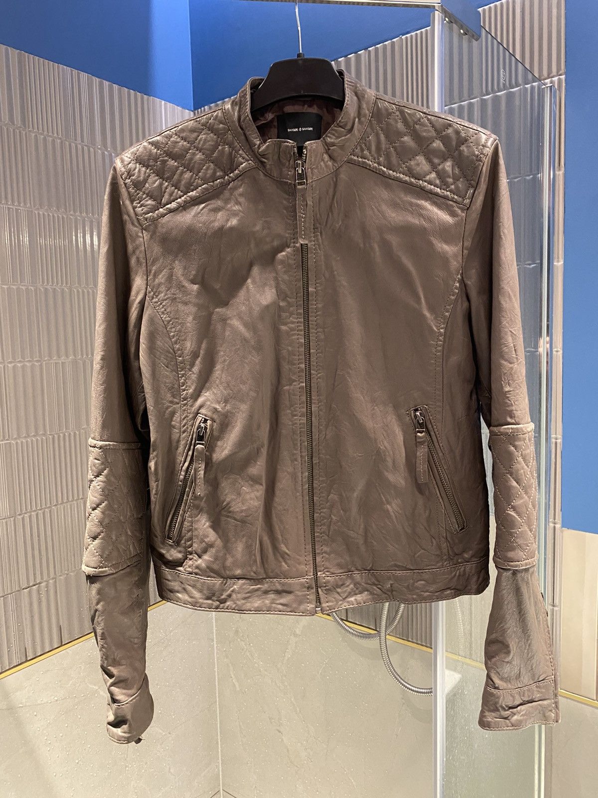 Samsoe Samsoe Samsoe & Samsoe samsøe samsøe washed leather jacket wmns M Size M / US 6-8 / IT 42-44 - 1 Thumbnail