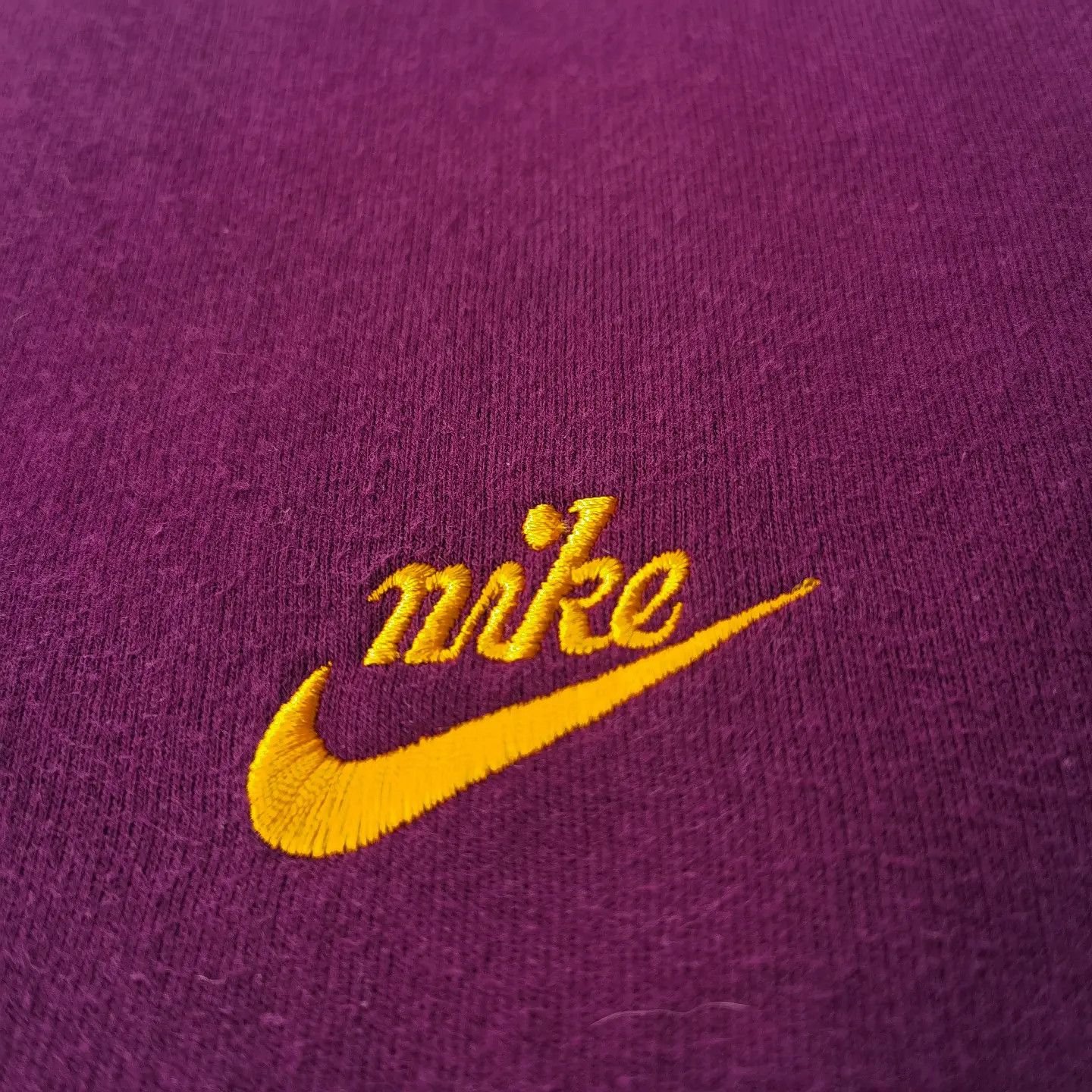 Nike × Vintage Vintage 90s Nike Purple Sweatshirt Size US M / EU 48-50 / 2 - 3 Thumbnail
