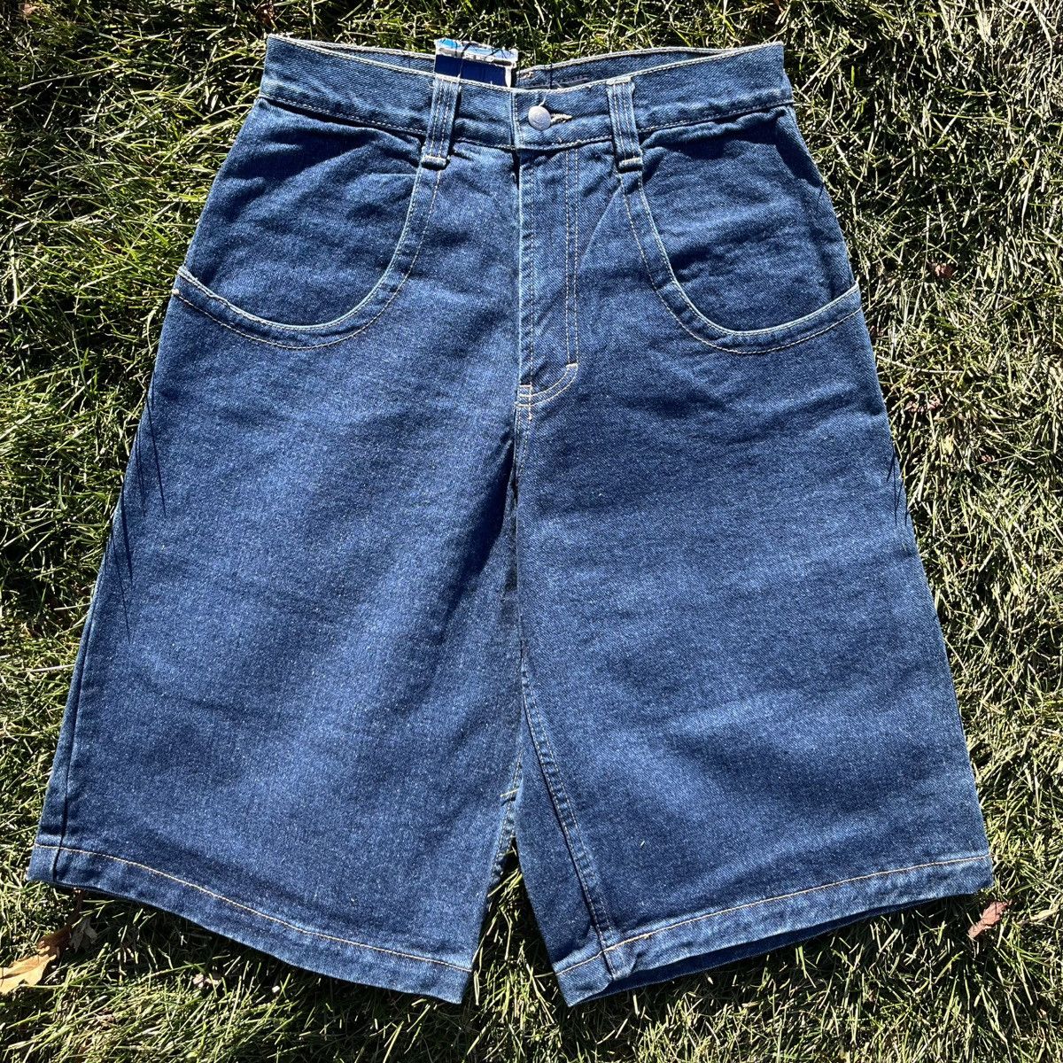 Vintage Brand New Y2K TUFF GUY Baggy Denim Shorts Size US 28 / EU 44 - 2 Thumbnail