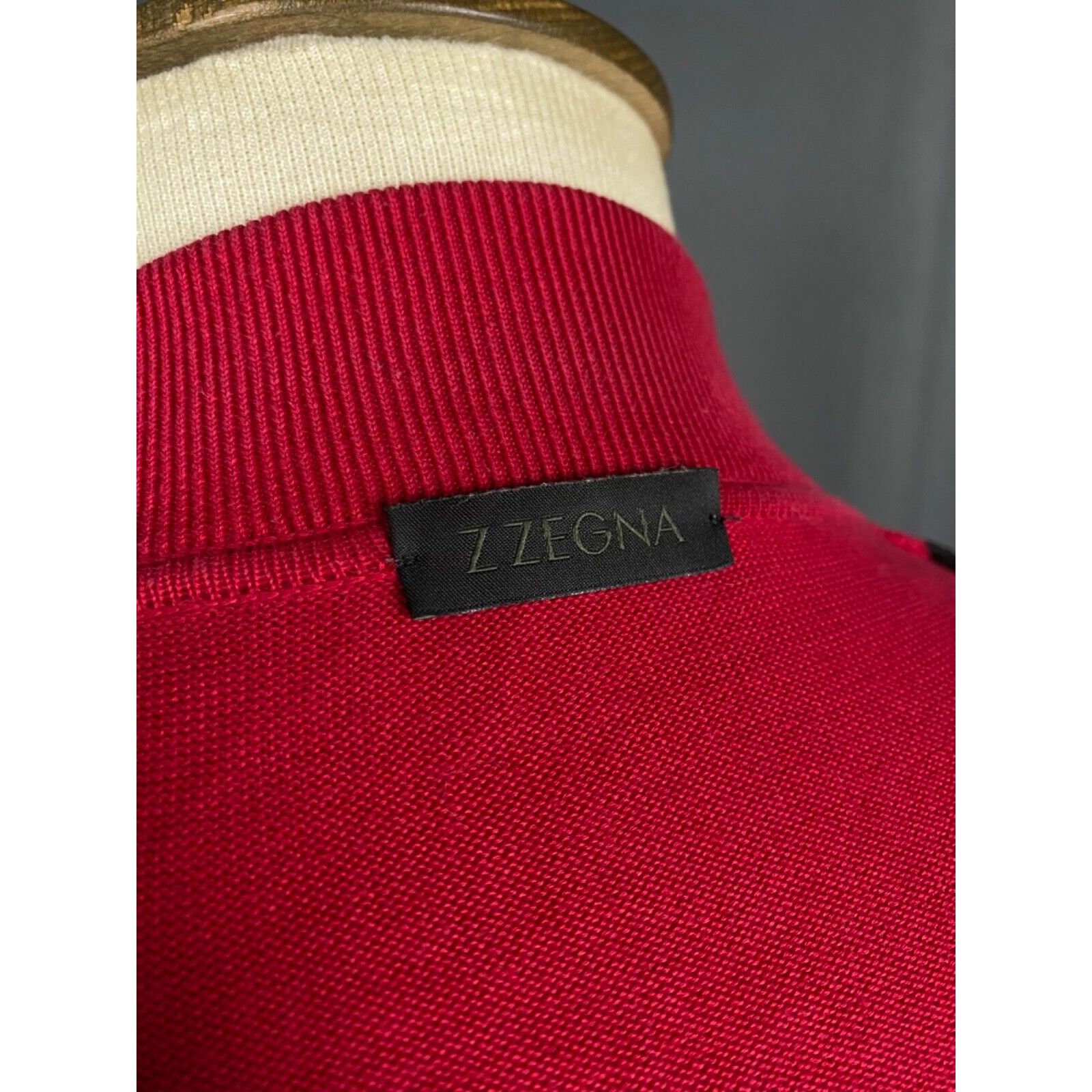 Ermenegildo Zegna Zegna RECENT Men's Red Full Zip Cardigan Sweater Size S Size US S / EU 44-46 / 1 - 9 Thumbnail