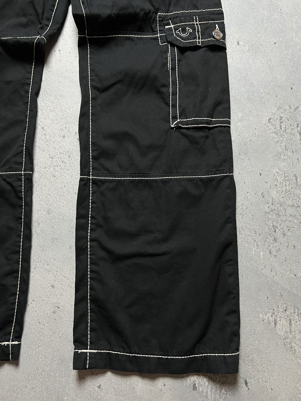 Japanese Brand × True Religion × Vintage True Religion Low Rise Baggy Cargo Pants y2k rare vintag USA Size US 30 / EU 46 - 4 Thumbnail