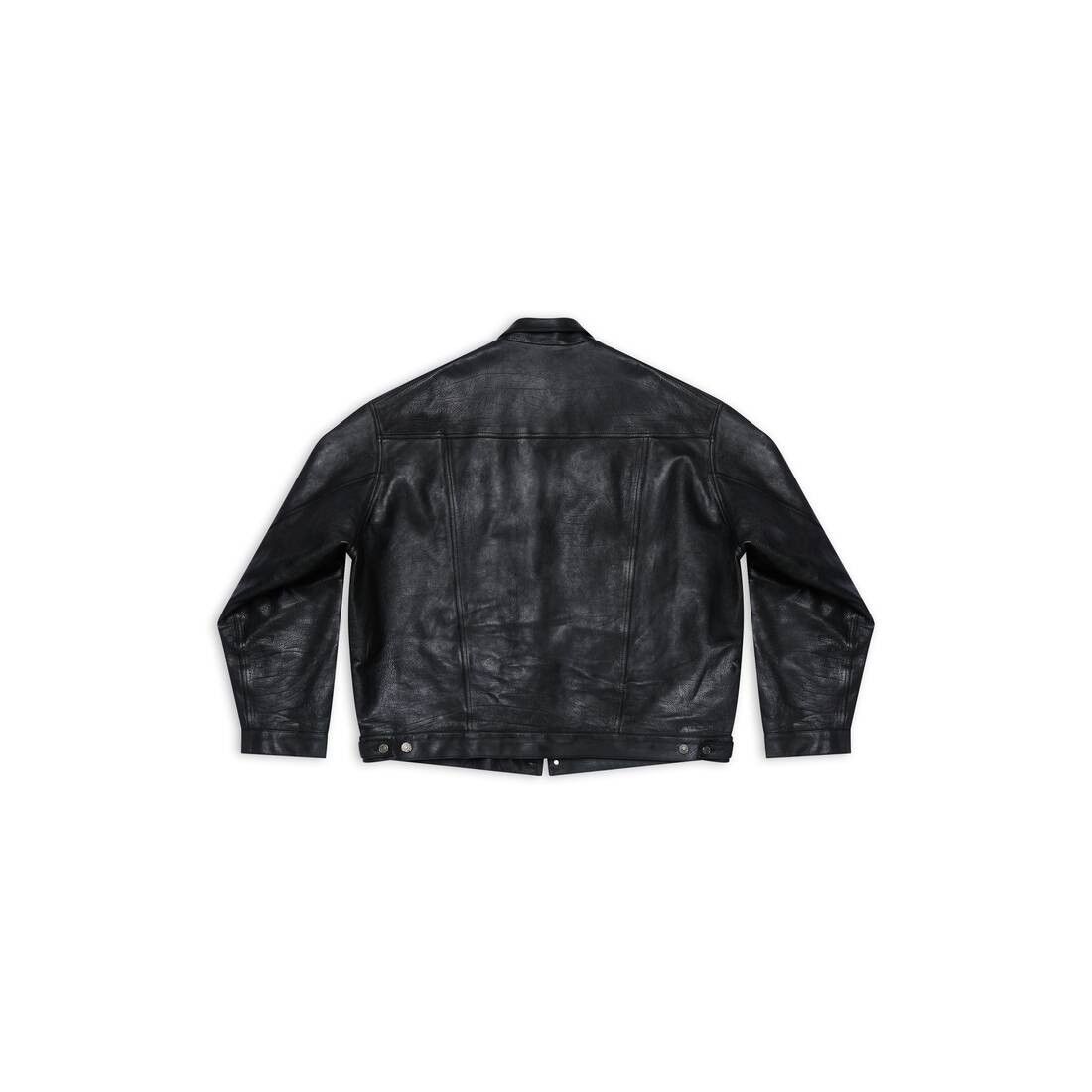 Balenciaga o1srvl11e0425 Denim Style Jacket in Black Size US S / EU 44-46 / 1 - 5 Thumbnail