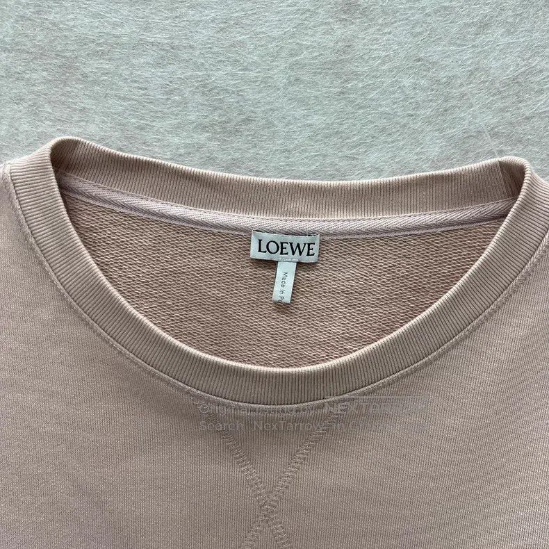 Loewe Loewe Pink embroidered logo sweatshirt, 100% cotton Size XS / US 0-2 / IT 36-38 - 3 Thumbnail