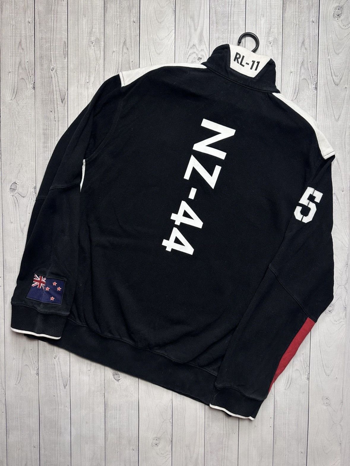 Polo Ralph Lauren × Vintage Vintage polo Ralph Lauren sweatshirt New Zealand zip 1/4 XXL Size US XXL / EU 58 / 5 - 2 Thumbnail