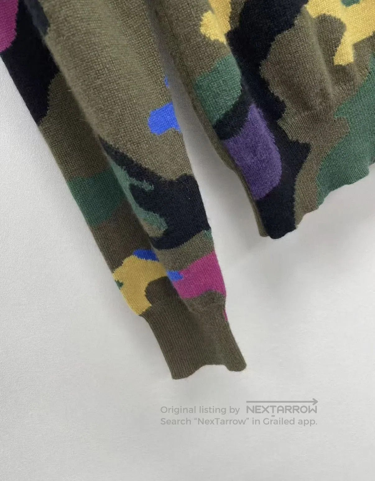 Valentino Multi Camouflage Long Sleeve Sweater XS. Size US XS / EU 42 / 0 - 3 Thumbnail