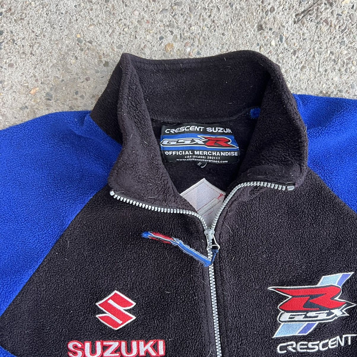Vintage SUZUKI 90s VINTAGE 🦍 RACING MOTO ZIP FLEECE SWEATSHIRT Y2K Size US L / EU 52-54 / 3 - 5 Thumbnail