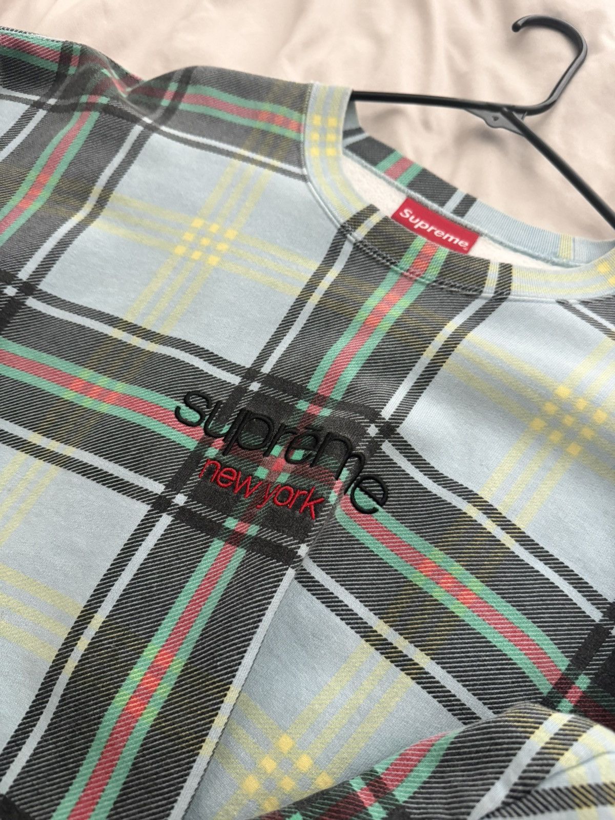 Supreme Supreme plaid crewneck Size US XL / EU 56 / 4 - 2 Thumbnail