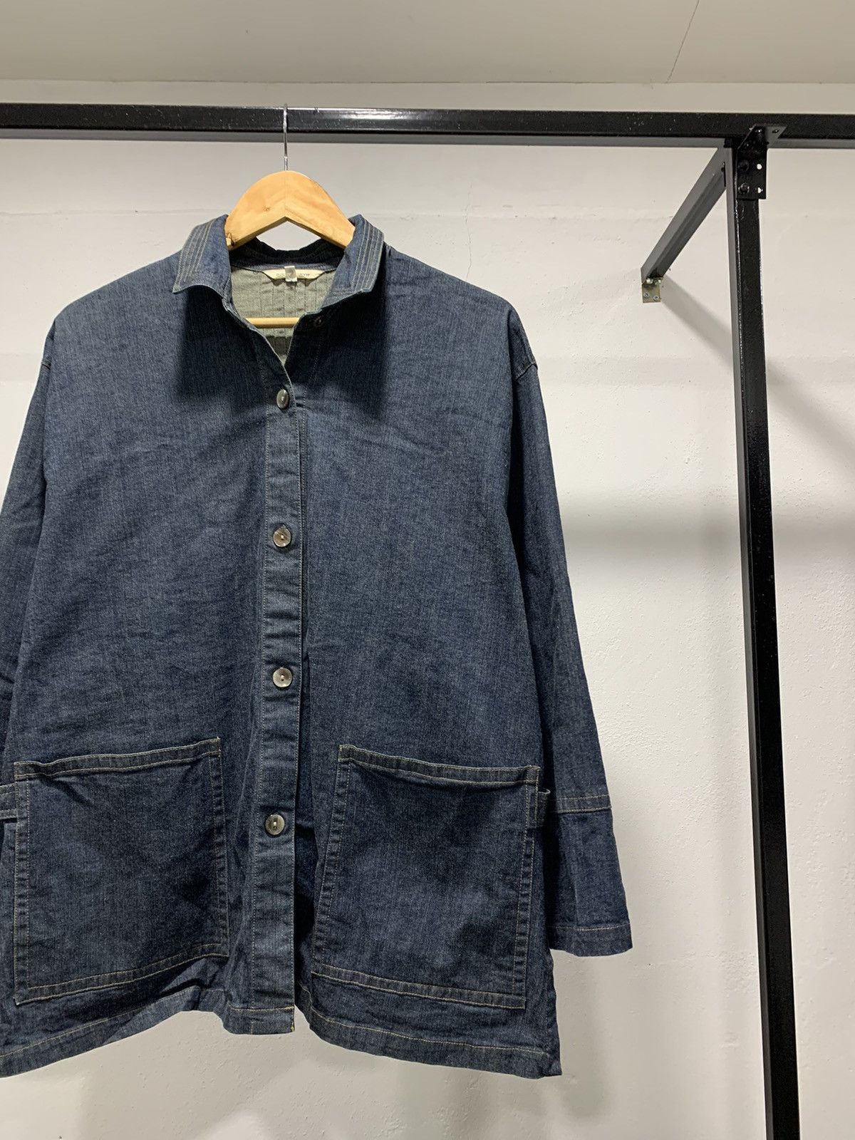 Designer × Japanese Brand × Vintage Vintage Denim Jacket Cardigan by Harpers Bigot Size US M / EU 48-50 / 2 - 2 Thumbnail