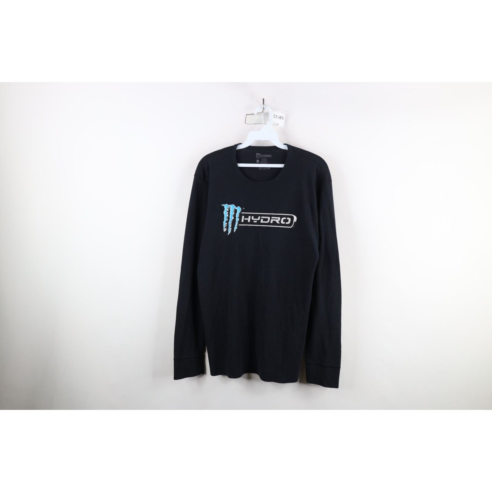 Vintage Vintage Monster Energy Drink Hydro Thermal Knit T-Shirt Size US L / EU 52-54 / 3 - 1 Thumbnail