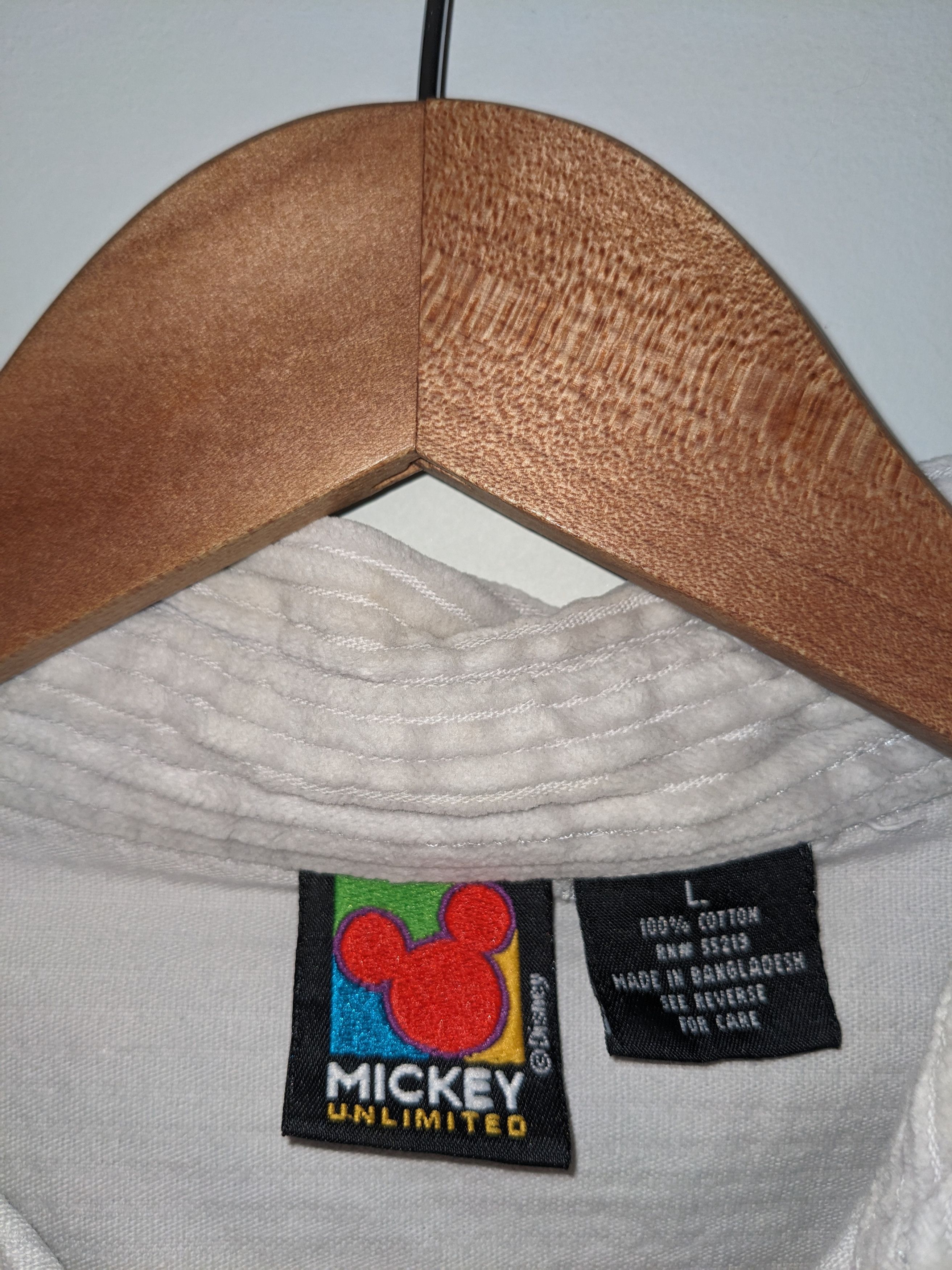 Disney × Vintage Vintage 90s Mickey Mouse Inc Disney Mirror Corduroy Shirt Size US L / EU 52-54 / 3 - 6 Thumbnail