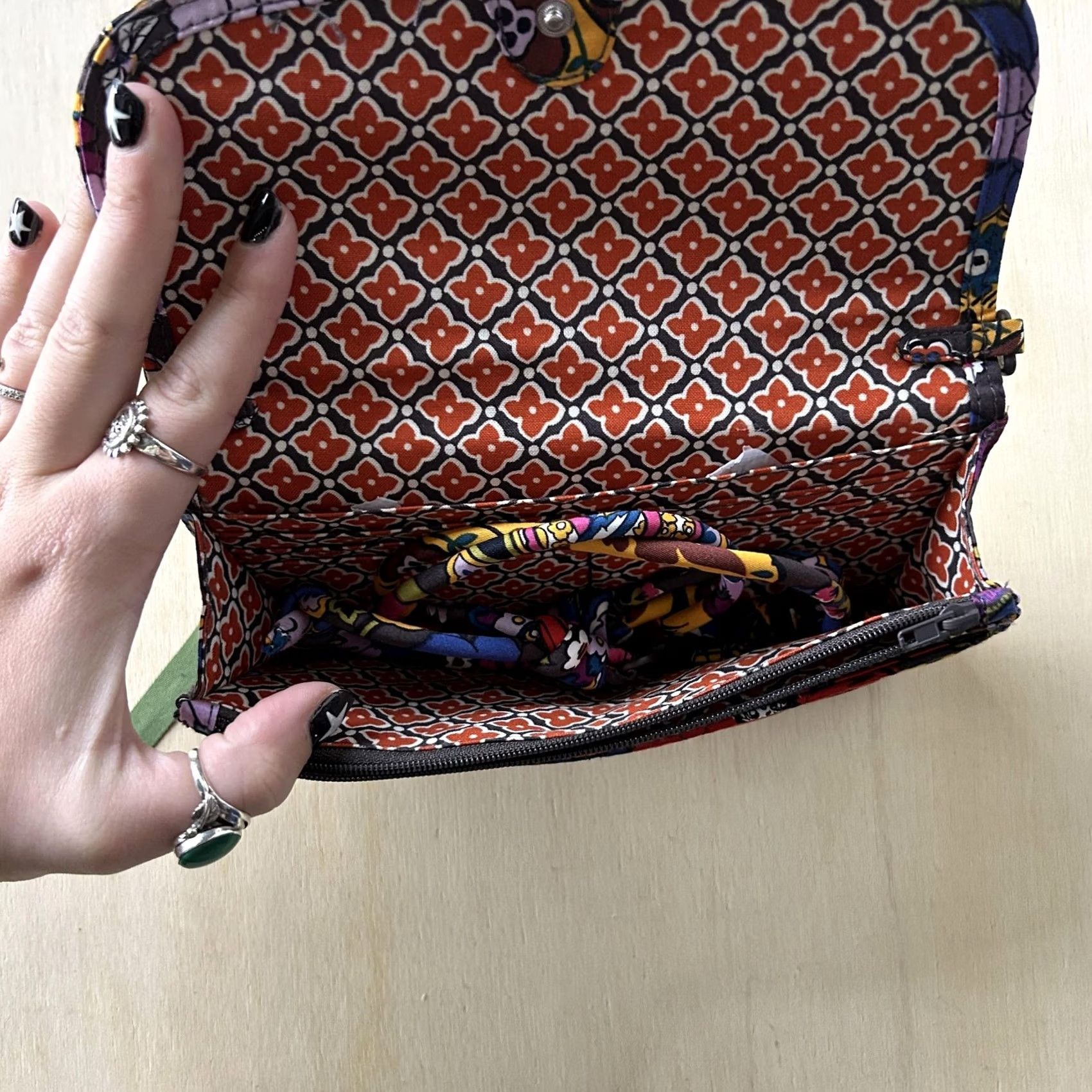 Vera Bradley Vera Bradley Wallet Womens One Size Multicolor Floral Quilted Cotton Wristlet Size ONE SIZE - 3 Thumbnail