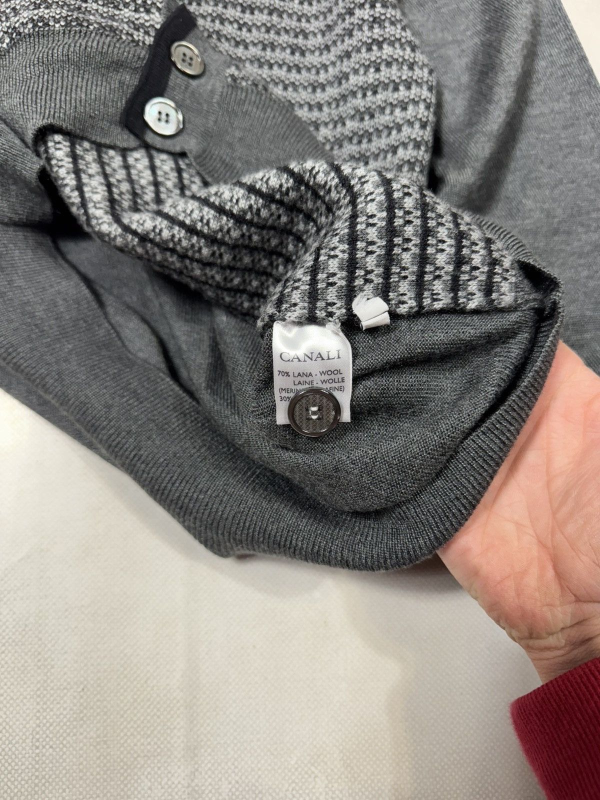 Canali Vintage Canali Wool Cardigan Size US M / EU 48-50 / 2 - 7 Thumbnail