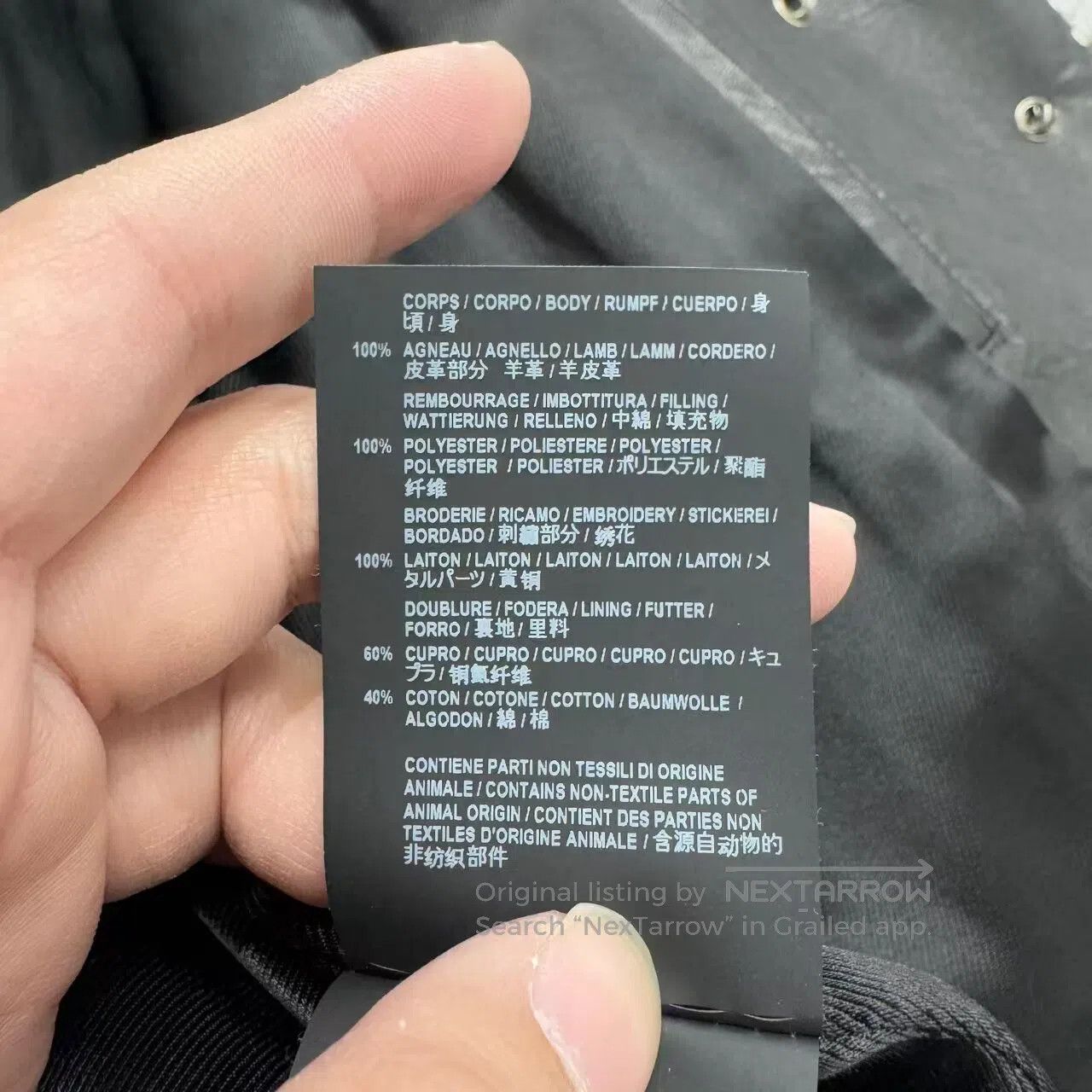 Saint Laurent Paris Saint Laurent Paris Logo rivet; sheepskin locomotive jacke Size US M / EU 48-50 / 2 - 6 Thumbnail