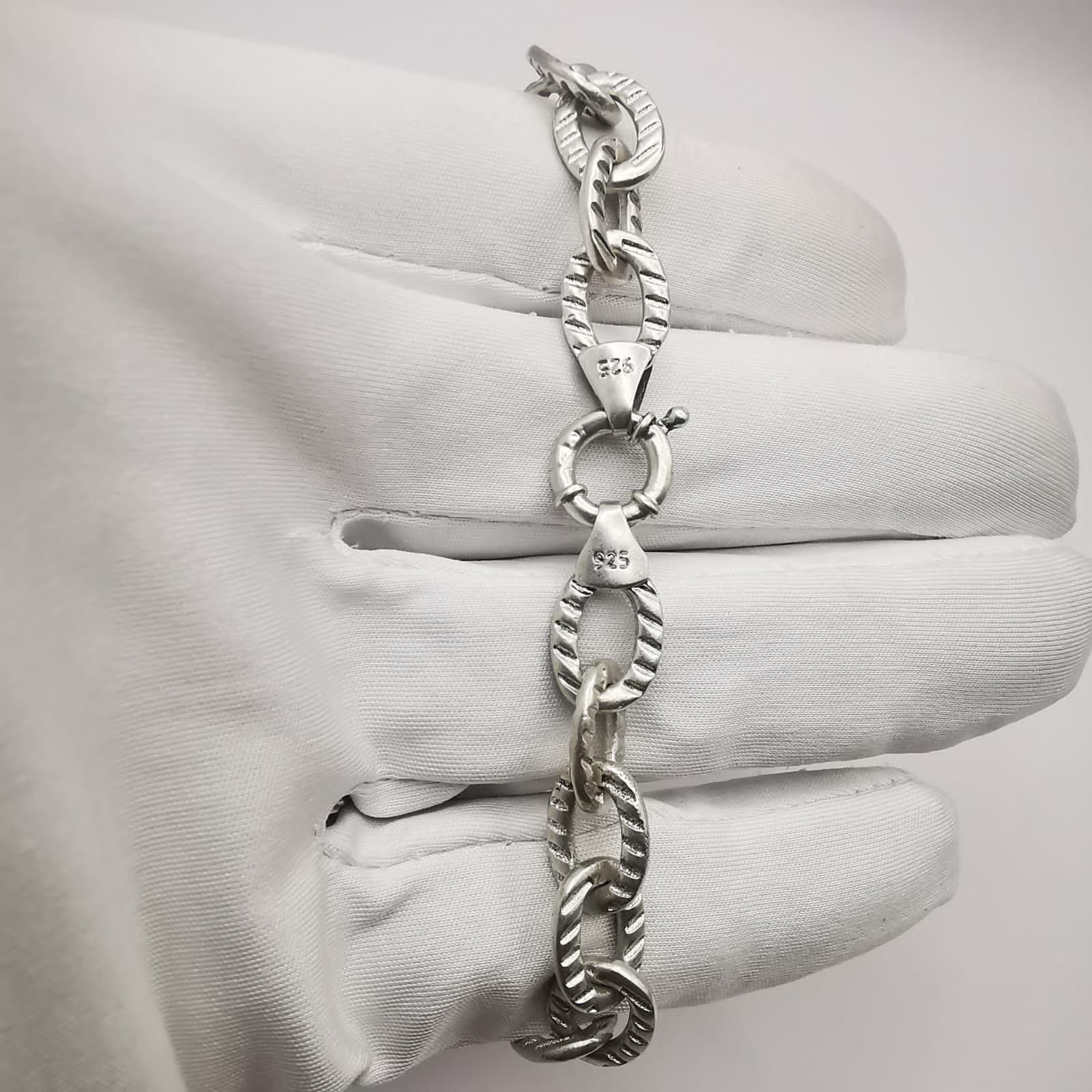 Sterling Silver Vintage 925 Sterling Silver Bracelet Signature 26.6g Size ONE SIZE - 5 Thumbnail