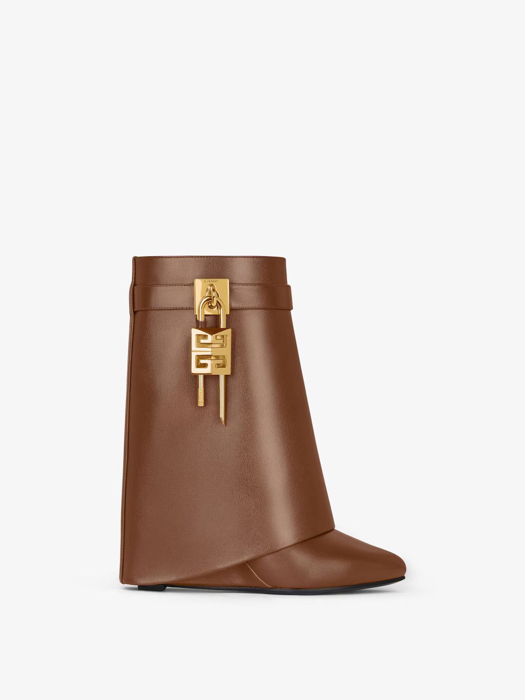 o1w1db10525 Shark Lock Ankle Boots in Brown