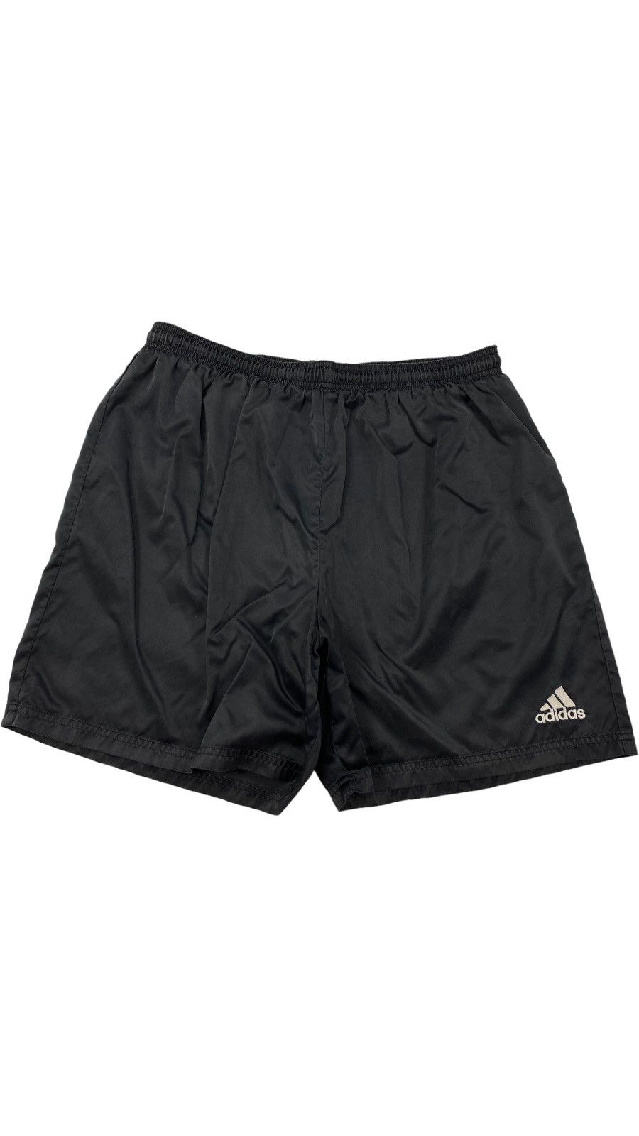 Adidas 🔥LASTDROP🔥 #2 Vintage Adidas Graphite Black Nylon Shorts Size US 36 / EU 52 - 1 Thumbnail