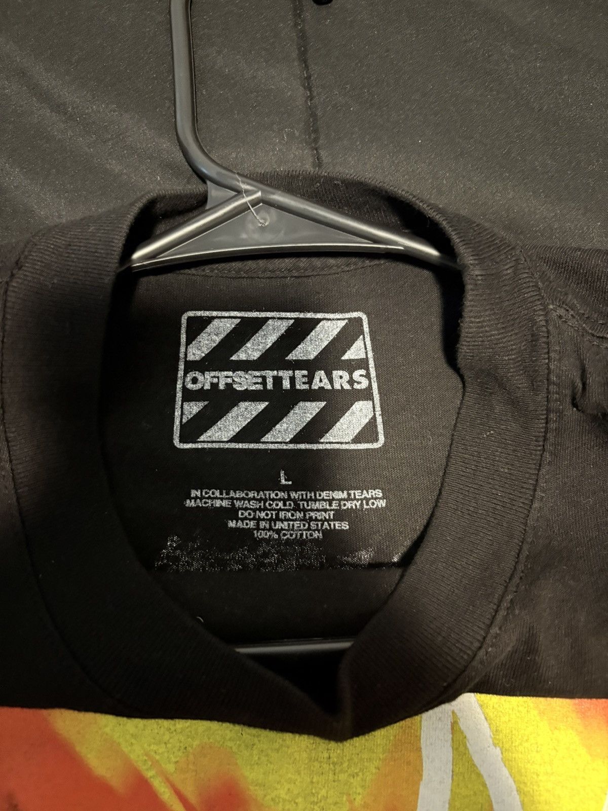 DENIM TEARS Denim Tears x Offset Set It Off #1 T-Shirt 'Black' Size US L / EU 52-54 / 3 - 3 Thumbnail